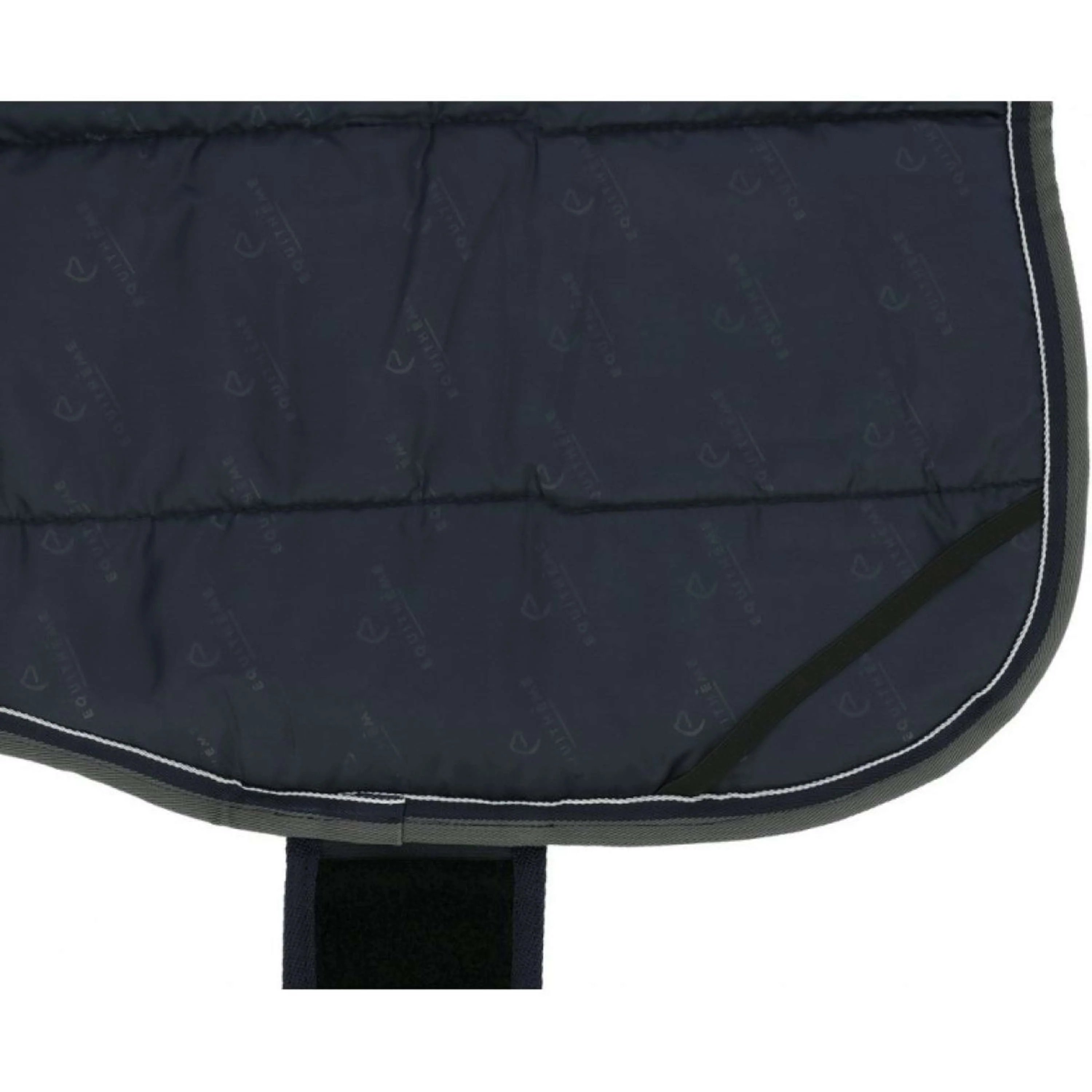 EQUITHÈME Couverture pour Chien Tyrex 600D 220g Marine/Vert - Image 3