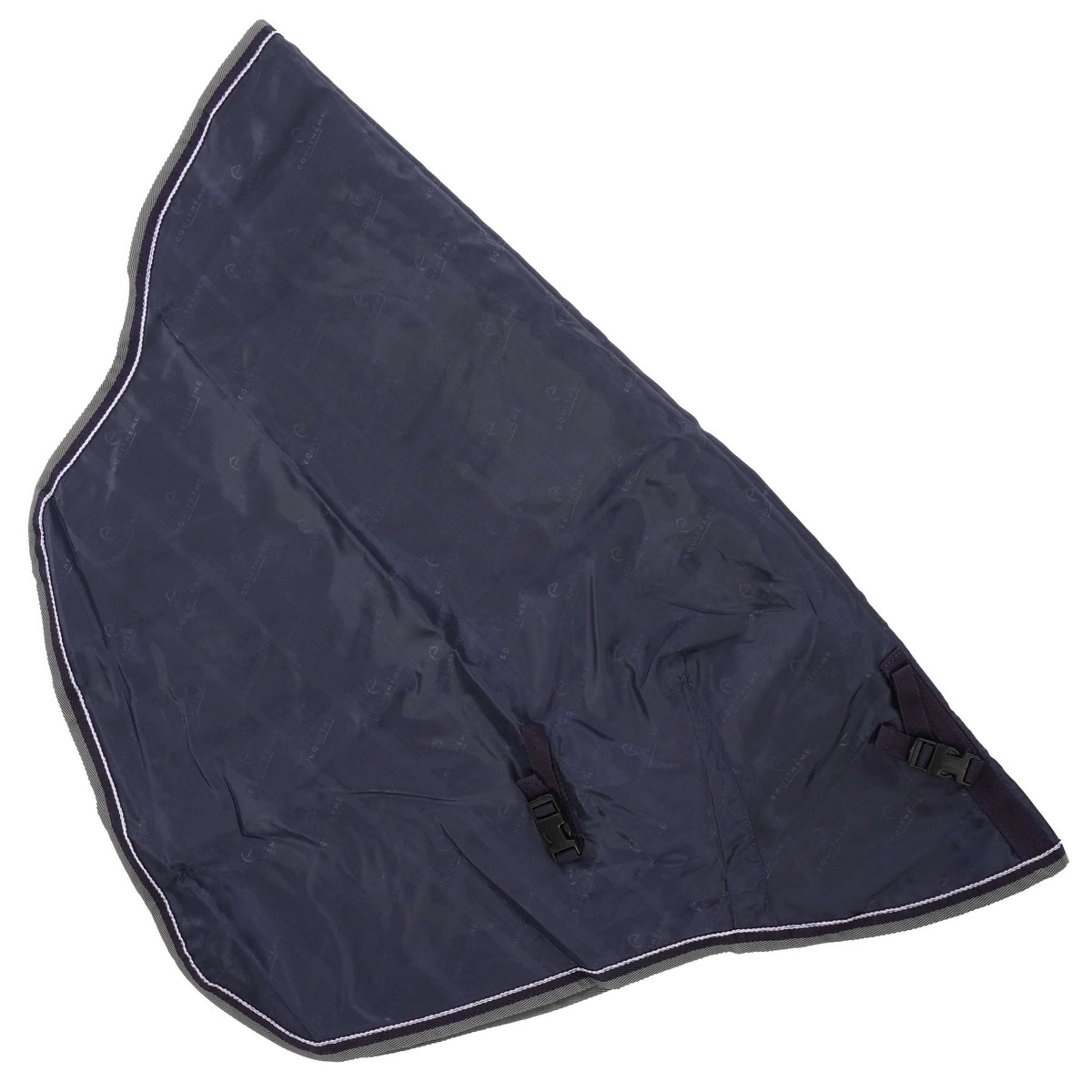 EQUITHÈME Couvre-Cou Tyrex 600D 0g Marine/Gris Dots - Image 6