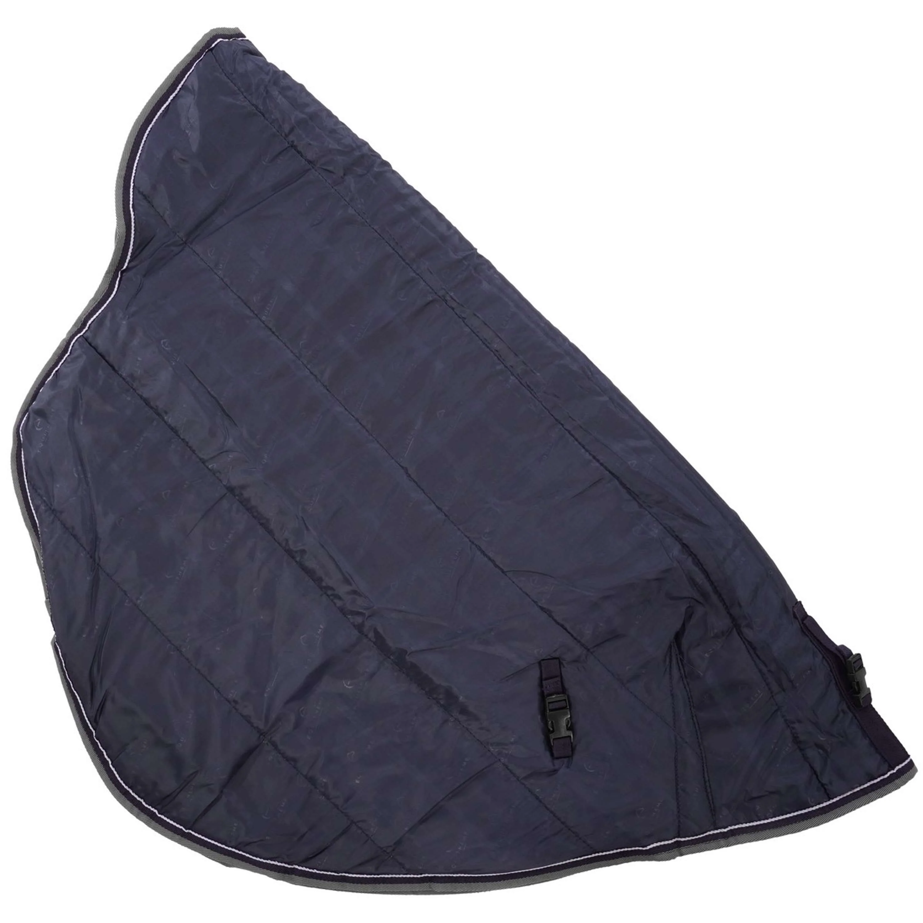 EQUITHÈME Couvre-Cou Tyrex 600D 200g Marine/Gris Dots - Image 6