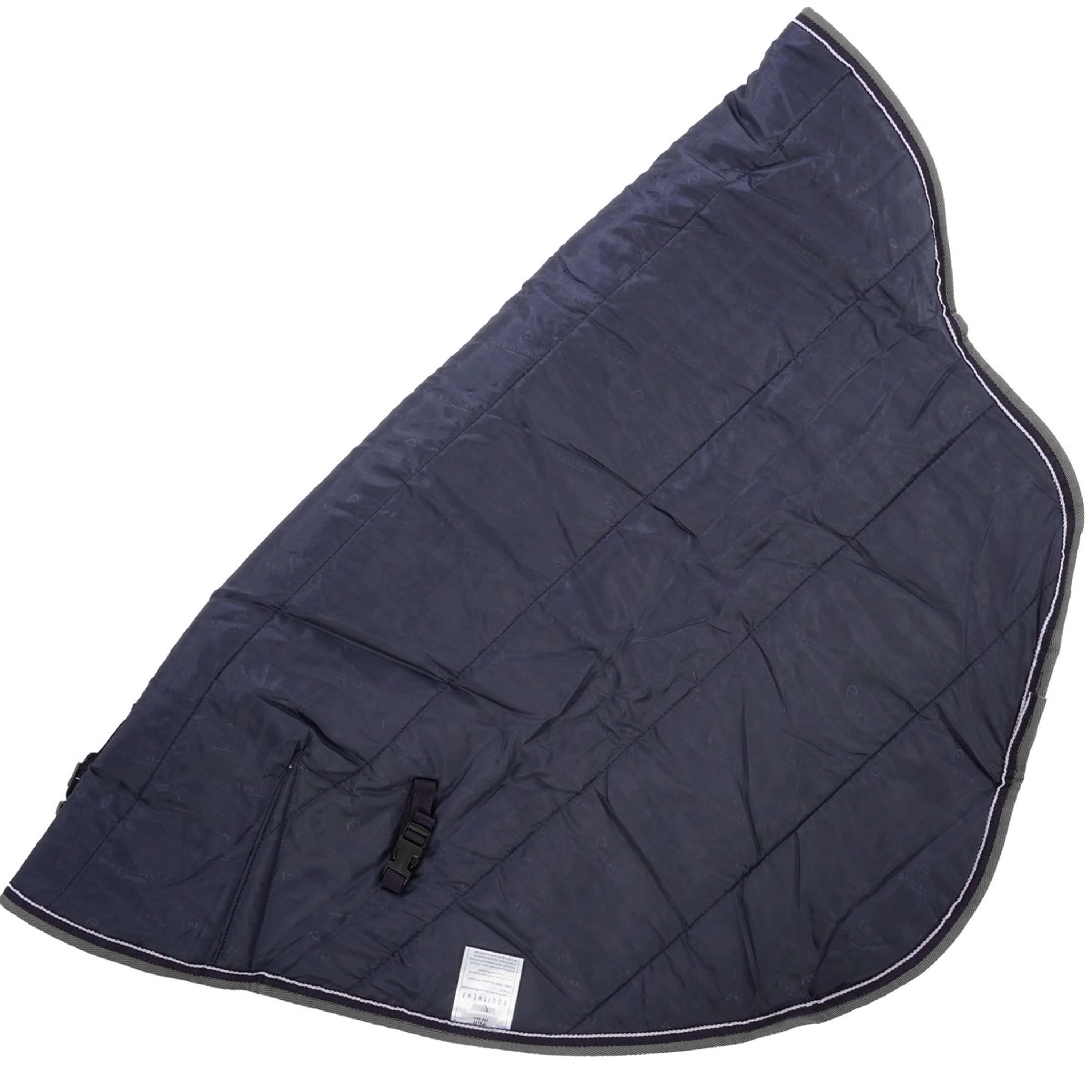 EQUITHÈME Couvre-Cou Tyrex 600D 200g Marine/Gris Dots - Image 8