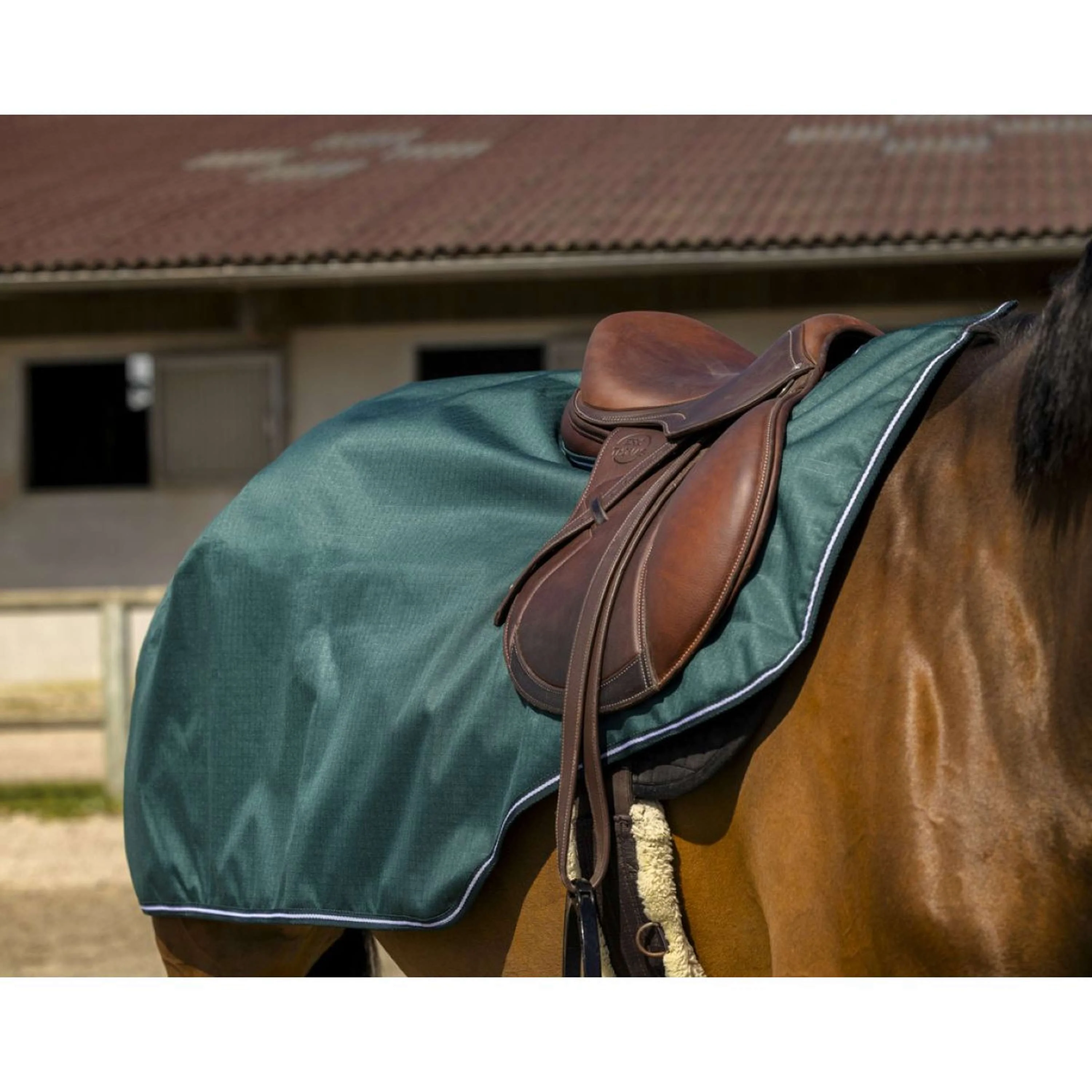 EQUITHÈME Couvre-reins Tyrex 600D Vert - Image 2