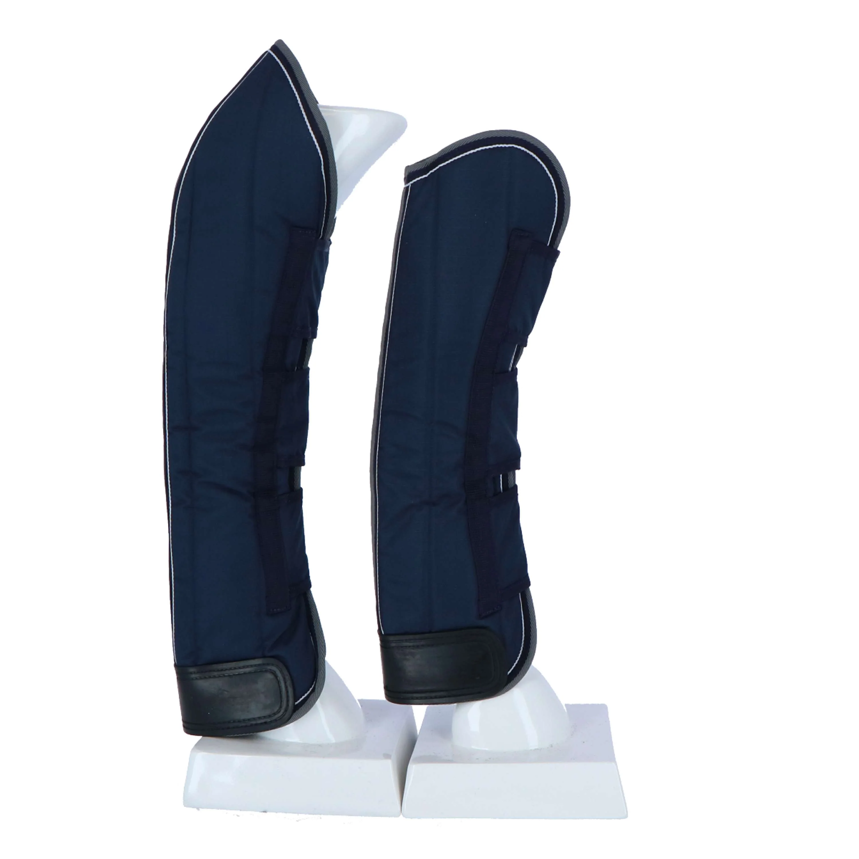 EQUITHÈME Guêtres de Transport 600D Marine bleu/Gris/blanc - Image 3