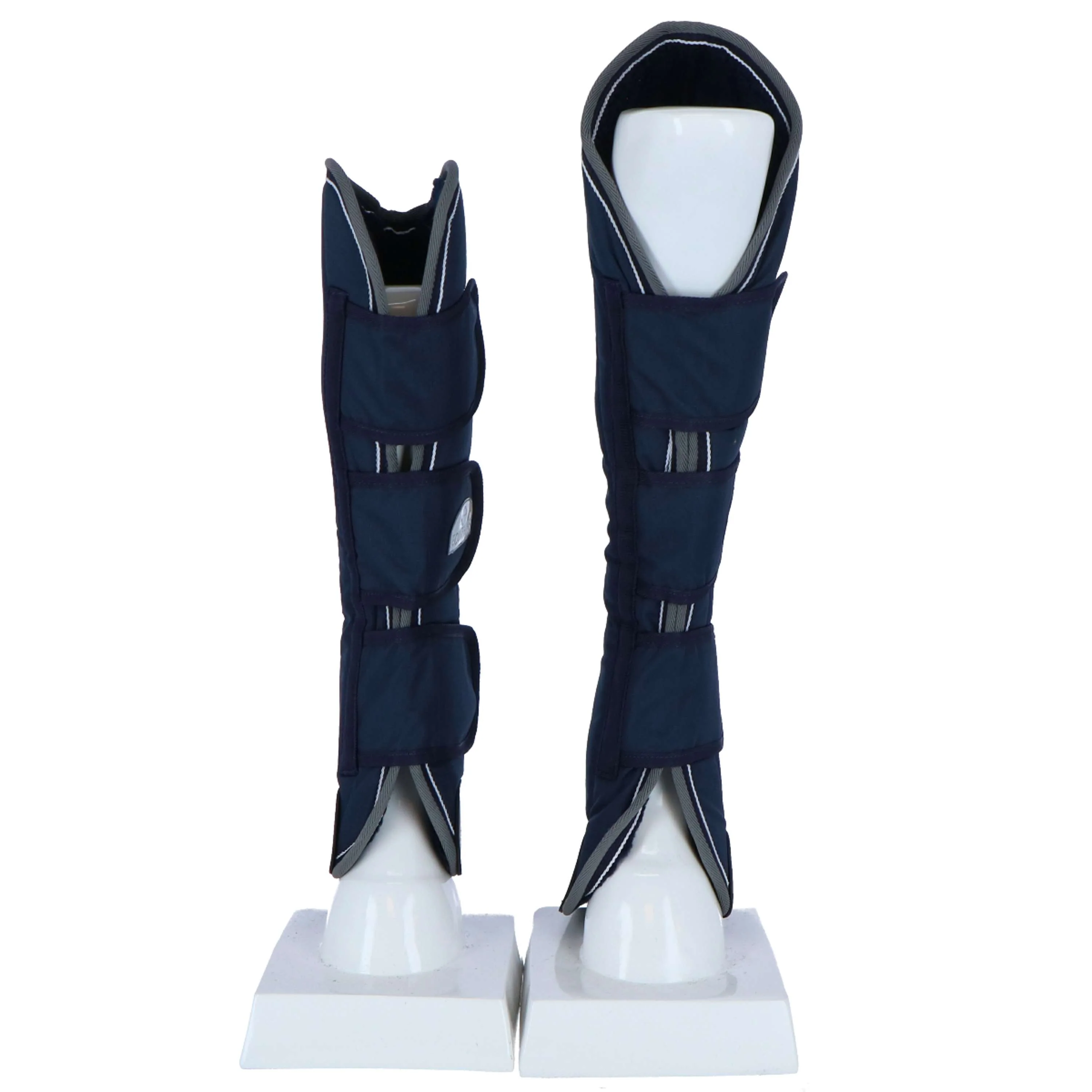 EQUITHÈME Guêtres de Transport 600D Marine bleu/Gris/blanc - Image 5