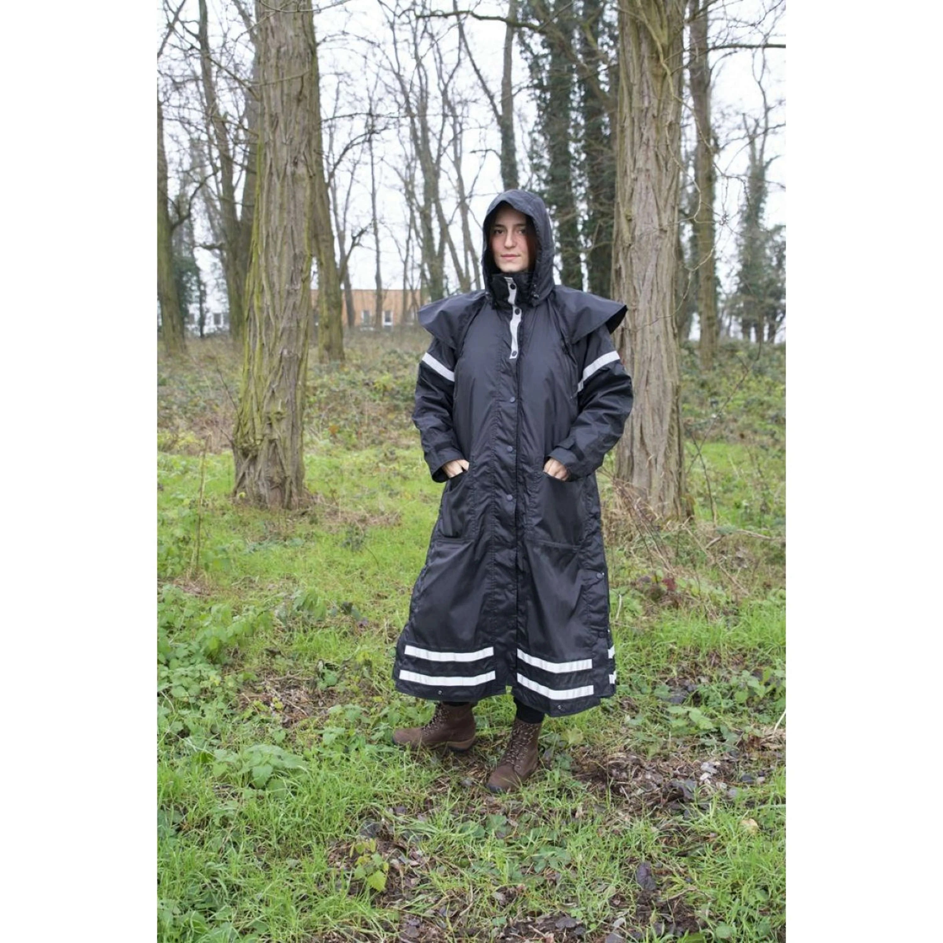 EQUITHÈME Imperméable Ridercoat Noir - Image 7