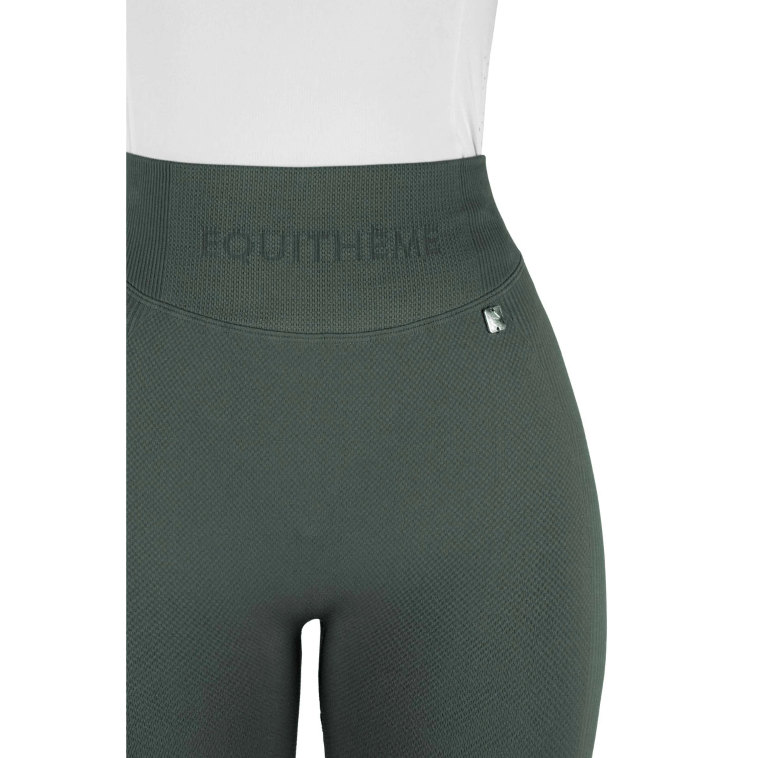 EQUITHÈME Legging d'Équitation Acacia Full Grip Khaki - Image 4