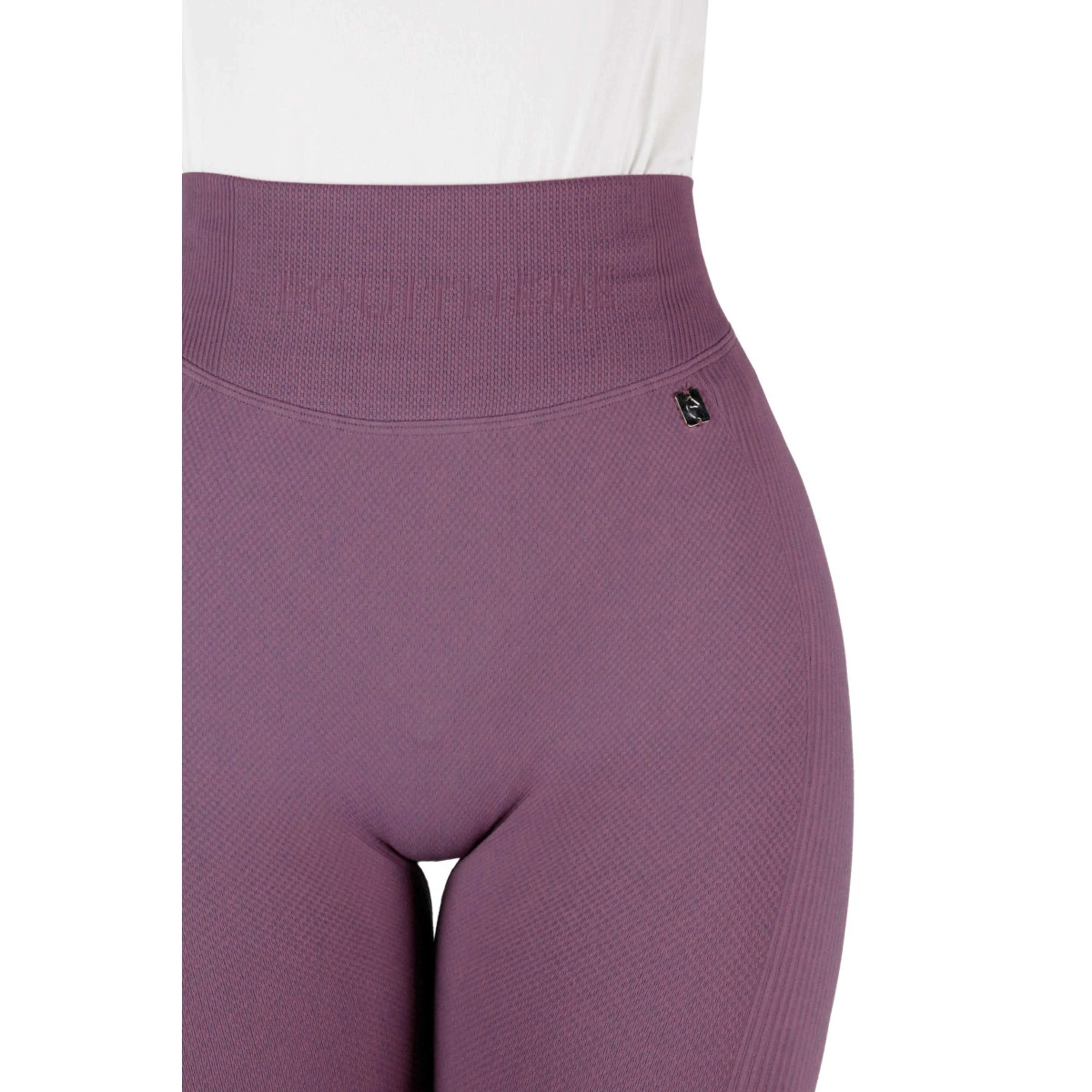 EQUITHÈME Legging d'Équitation Acacia Full Grip Lilas - Image 4