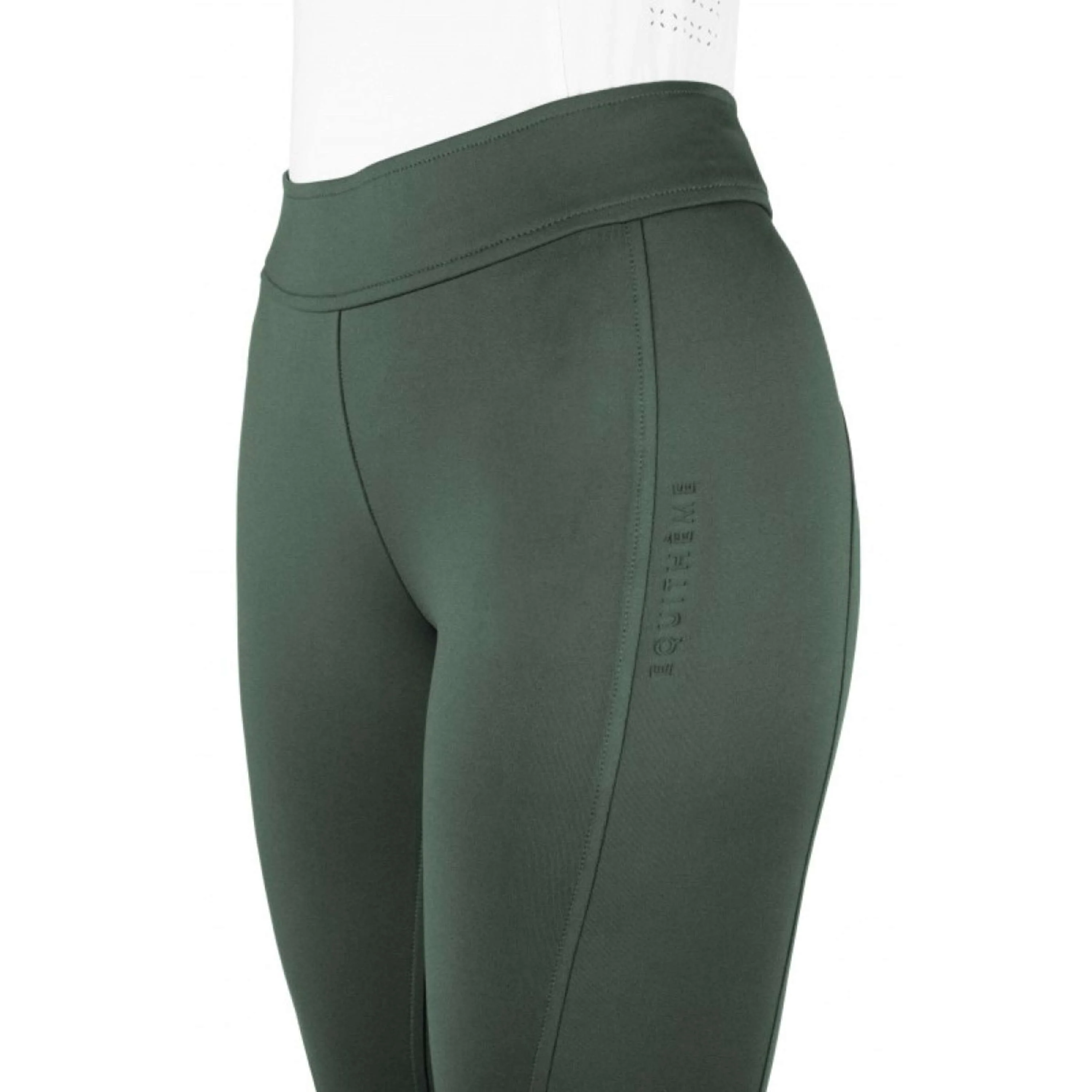 EQUITHÈME Legging d'Équitation Birdy Full Grip Khaki - Image 3