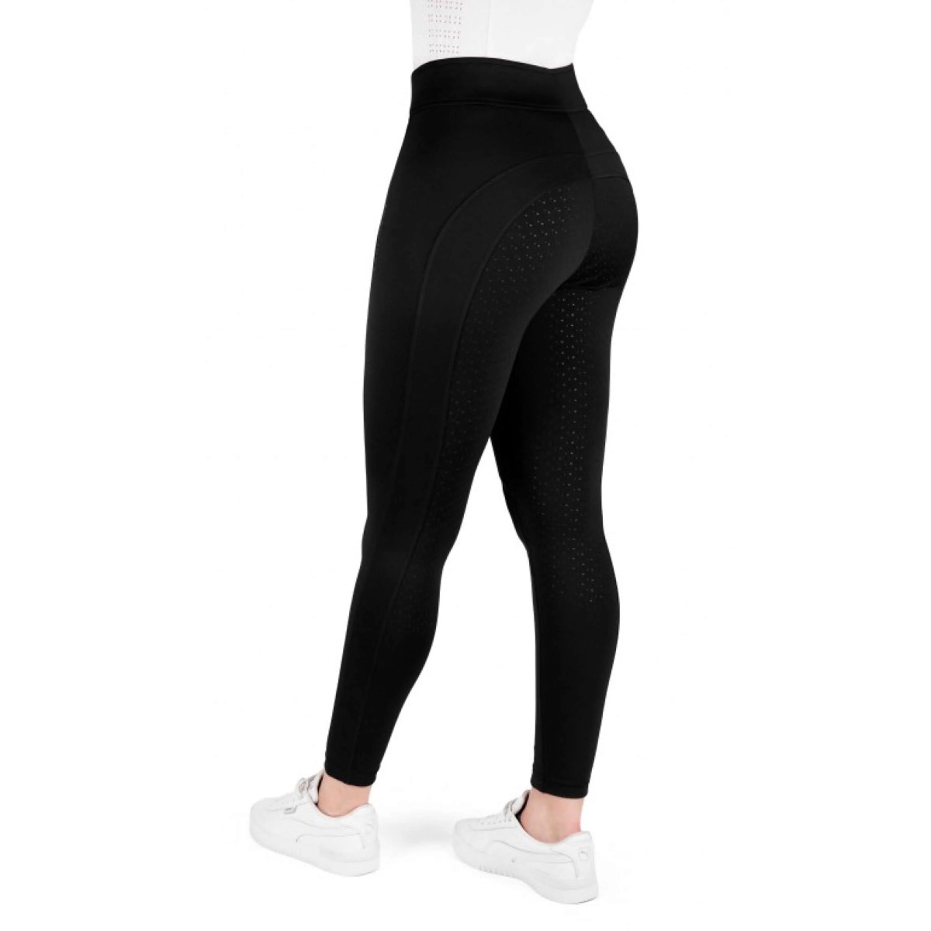 EQUITHÈME Legging d'Équitation Birdy Full Grip Noir - Image 2