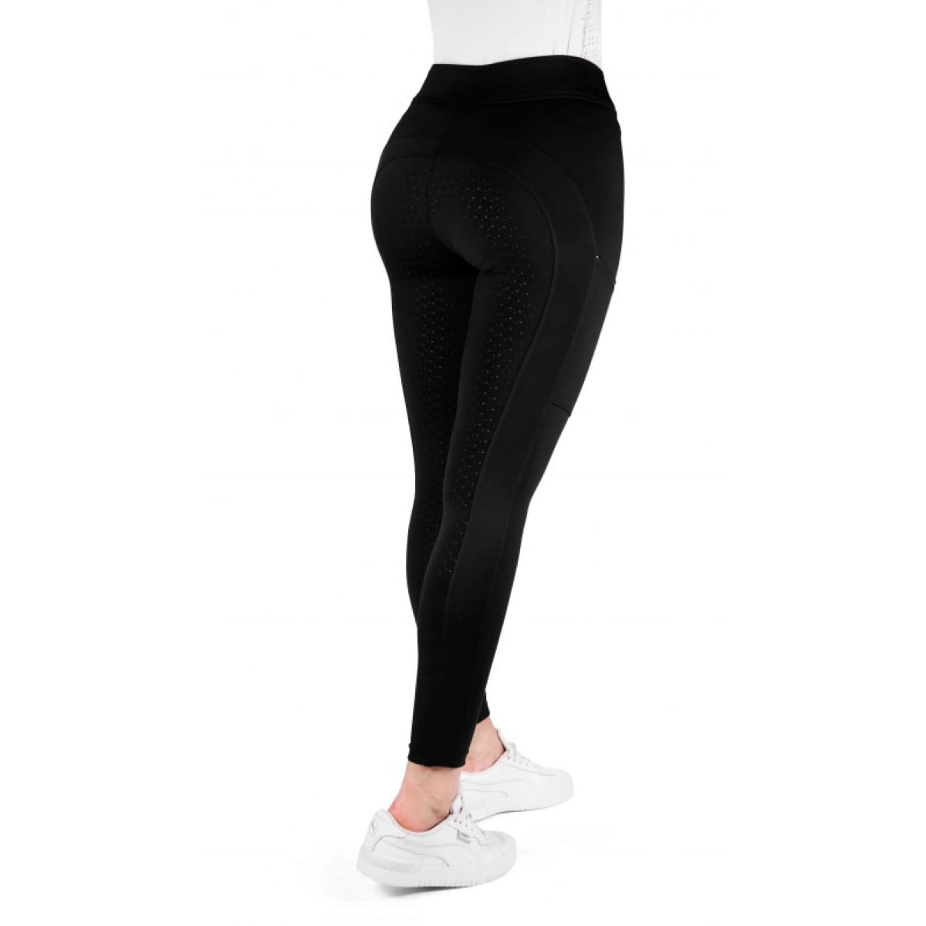 EQUITHÈME Legging d'Équitation Birdy Full Grip Noir - Image 6