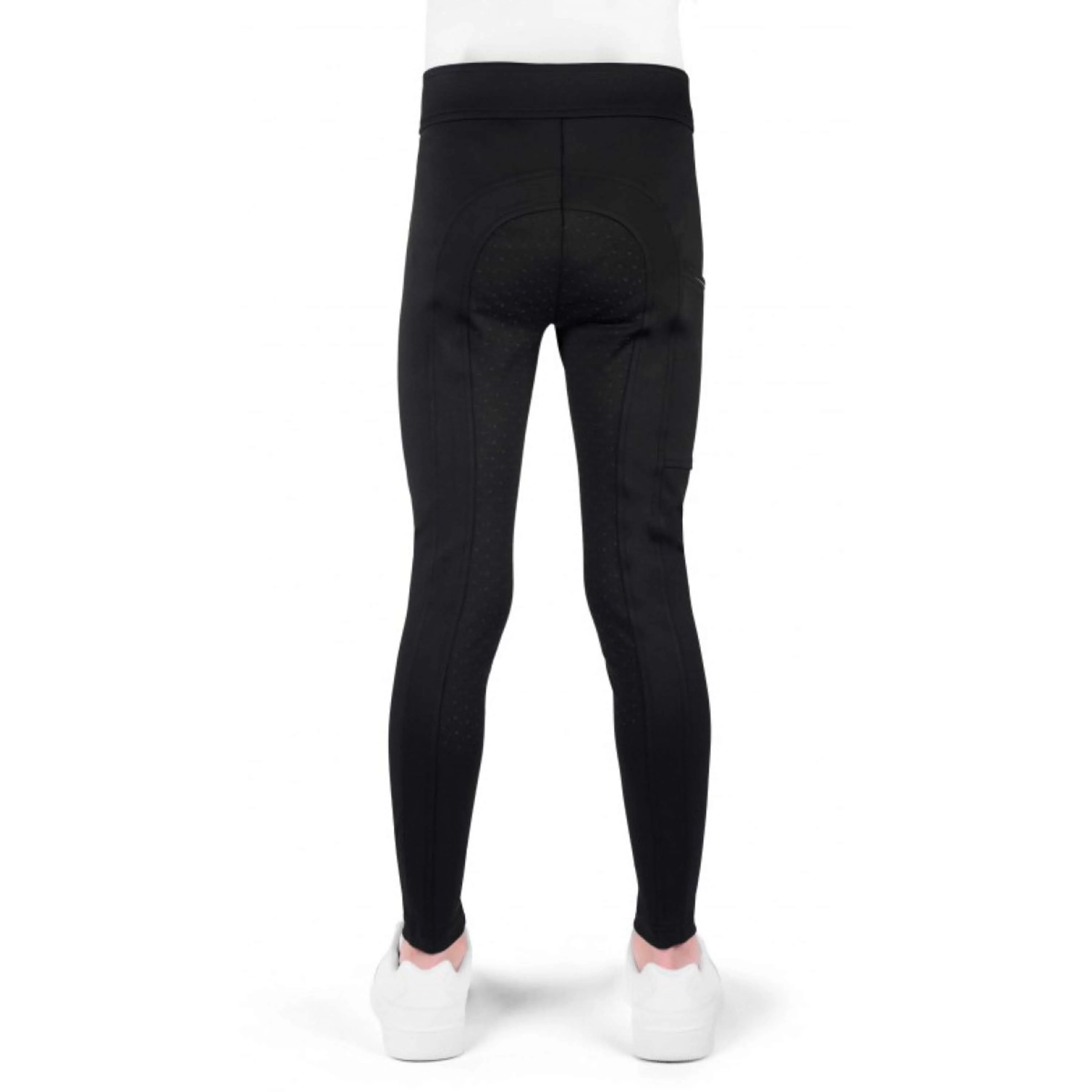 EQUITHÈME Legging d'Équitation Birdy Kids Full Grip Noir - Image 2