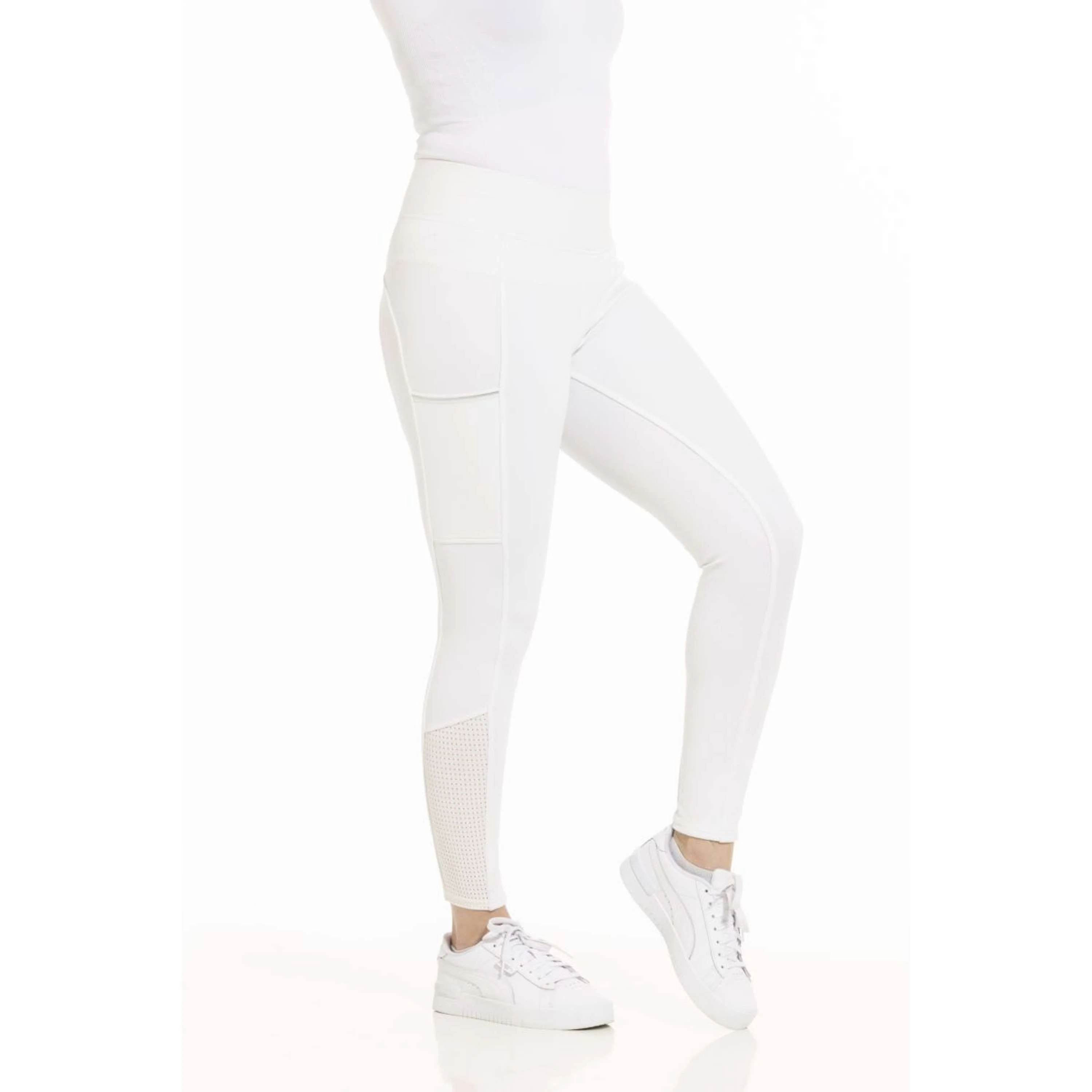 EQUITHÈME Legging d'Équitation Brigitte Blanc - Image 5