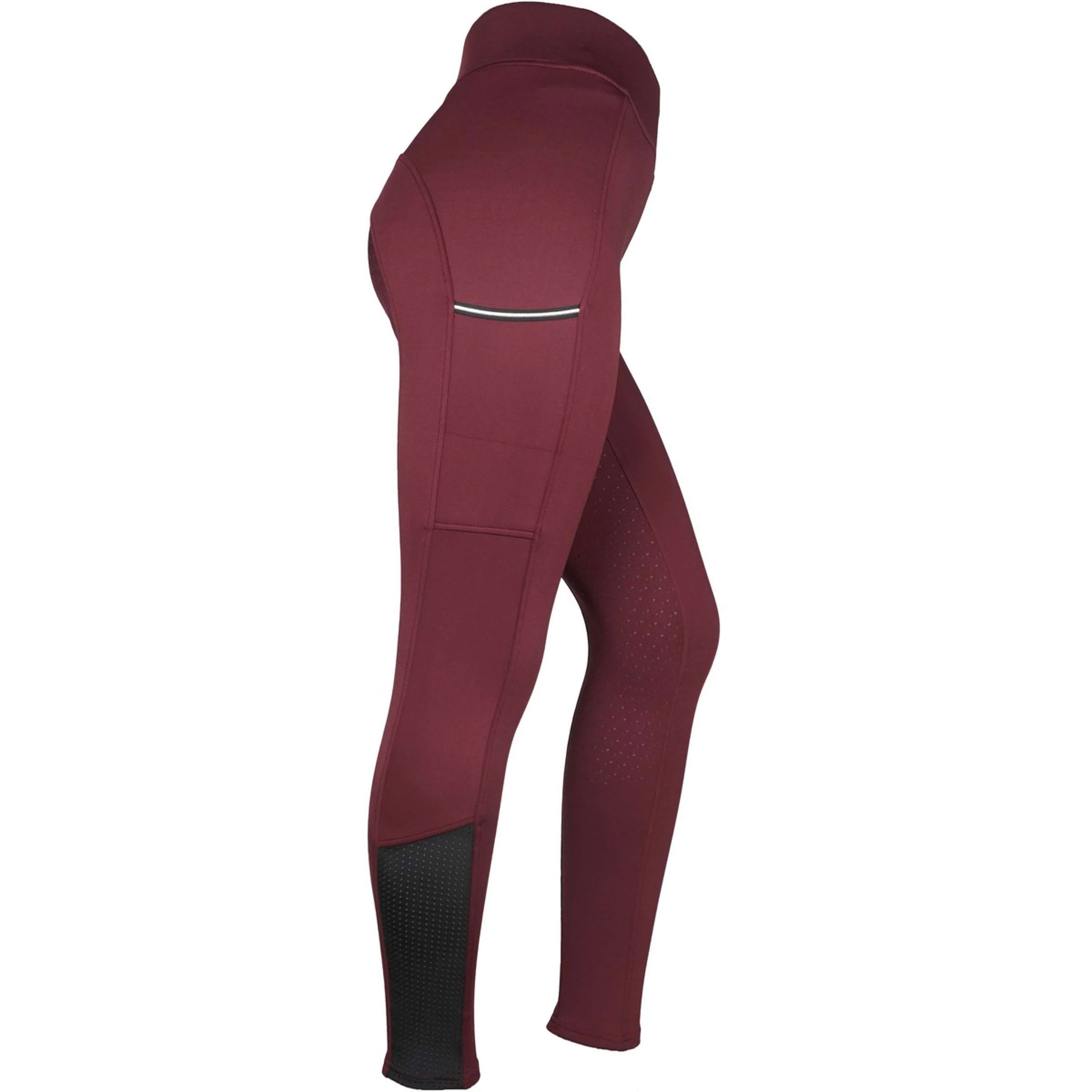 EQUITHÈME Legging d'Équitation Brigitte Bordeaux - Image 4