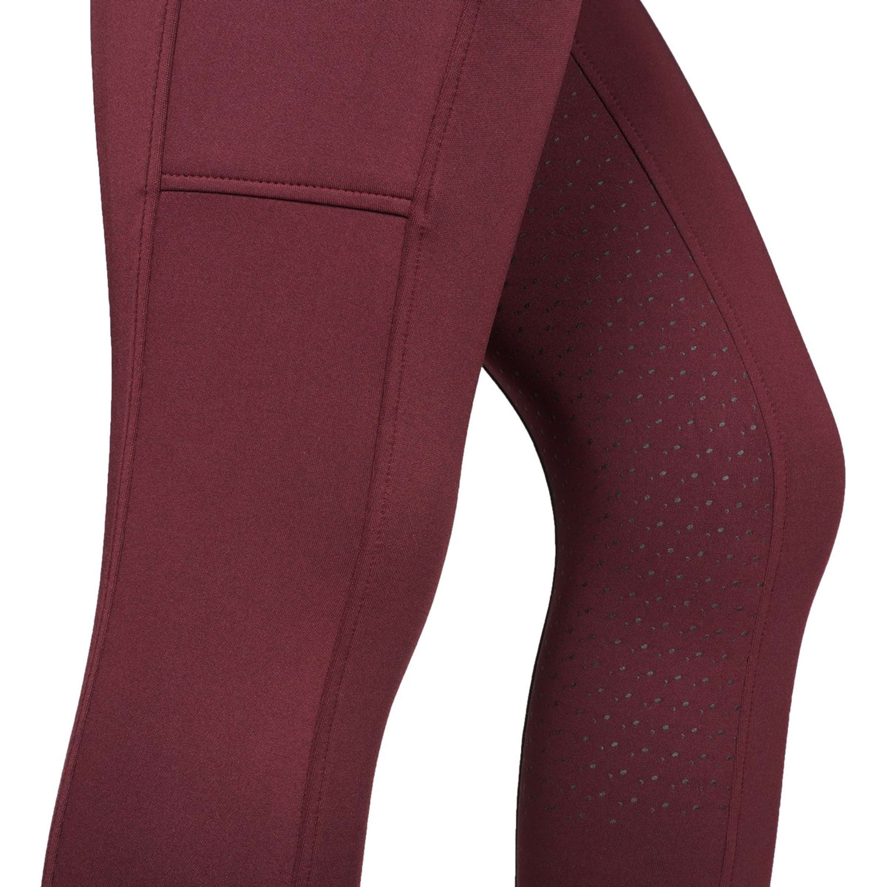 EQUITHÈME Legging d'Équitation Brigitte Bordeaux - Image 8