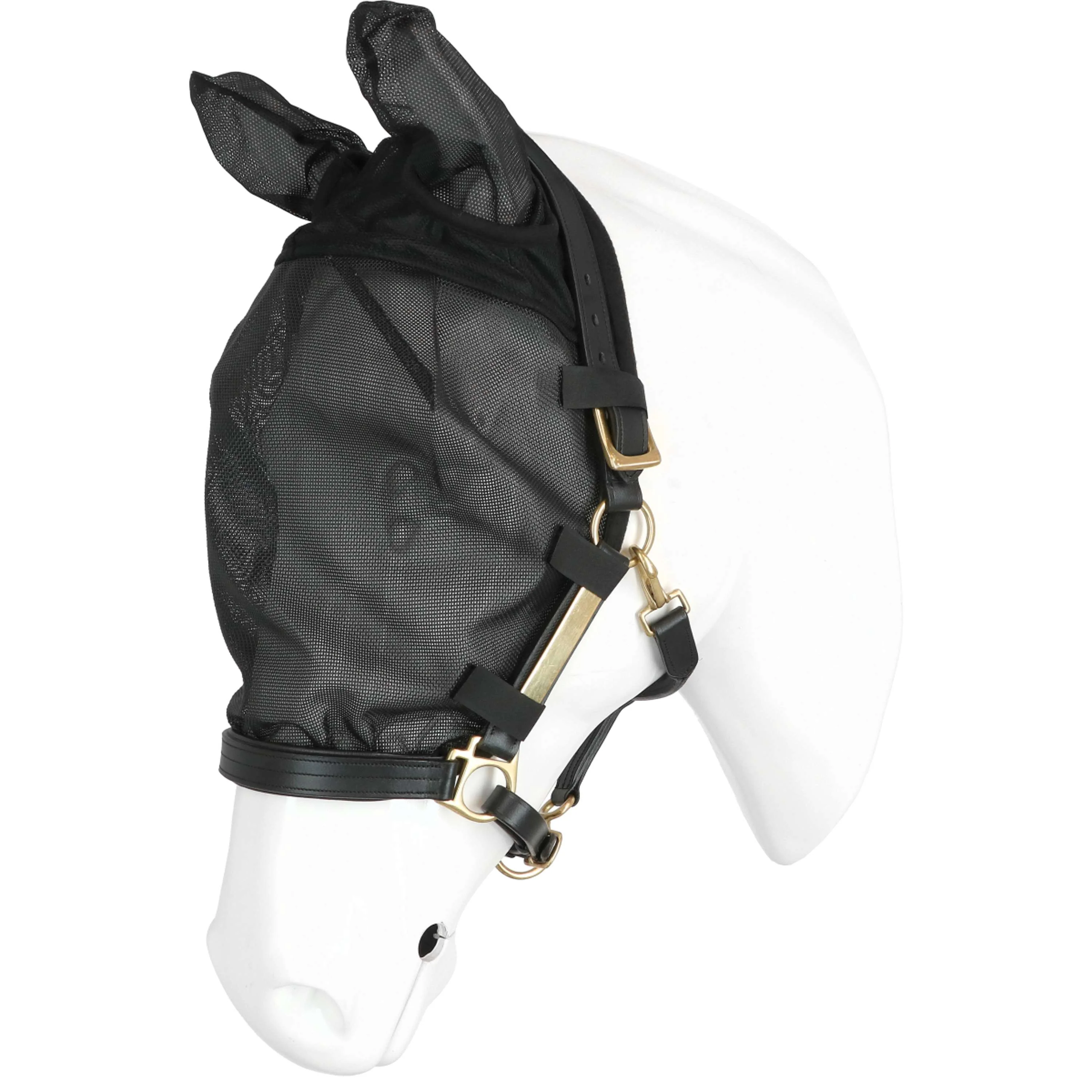 EQUITHÈME Licol Anti-Mouches avec Protection UV Noir - Image 2