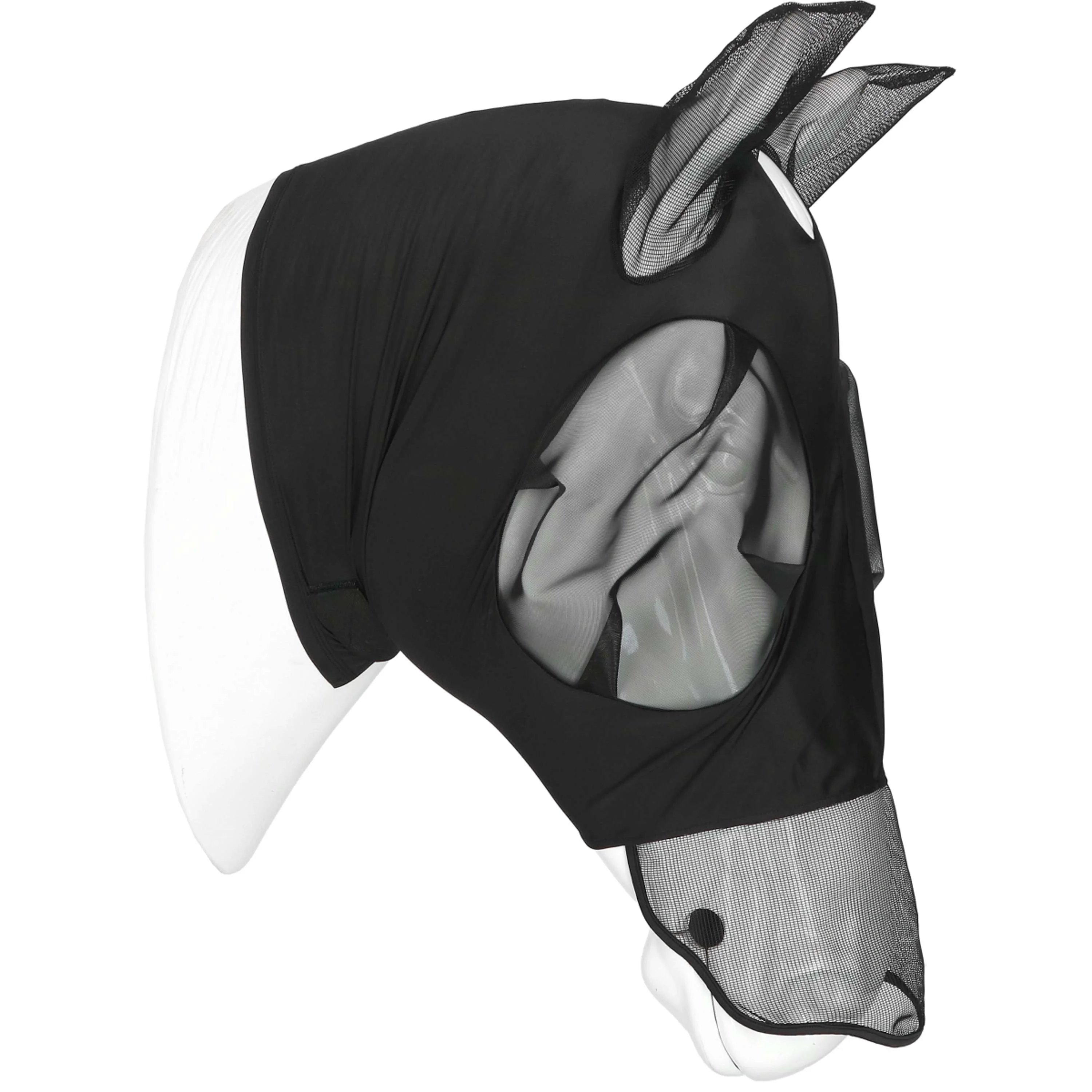 EQUITHÈME Masque Anti-Mouches Hood avec Protection UV Noir - Image 3