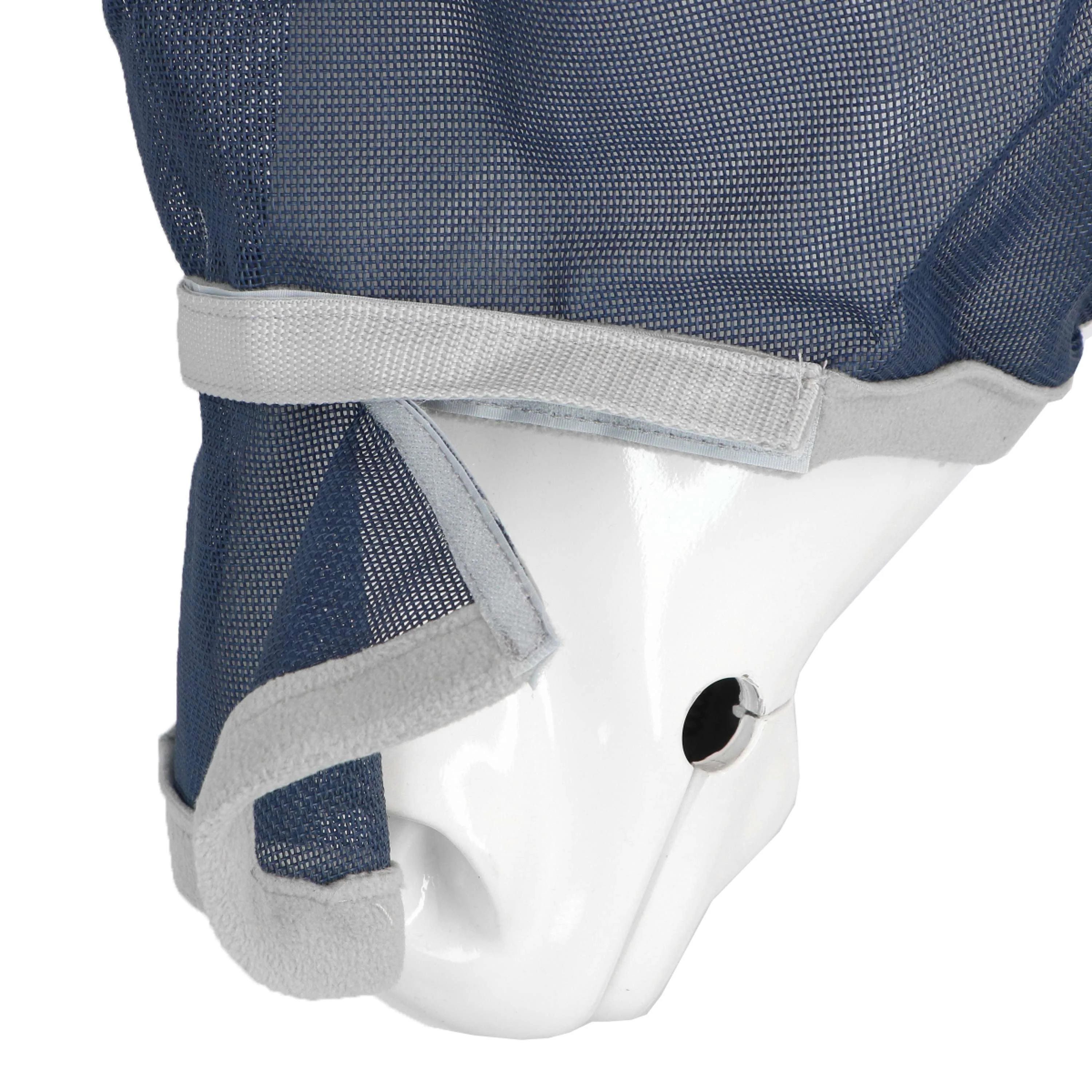 EQUITHÈME Masque Anti-Mouches Hoop avec Protection UV Marin - Image 8