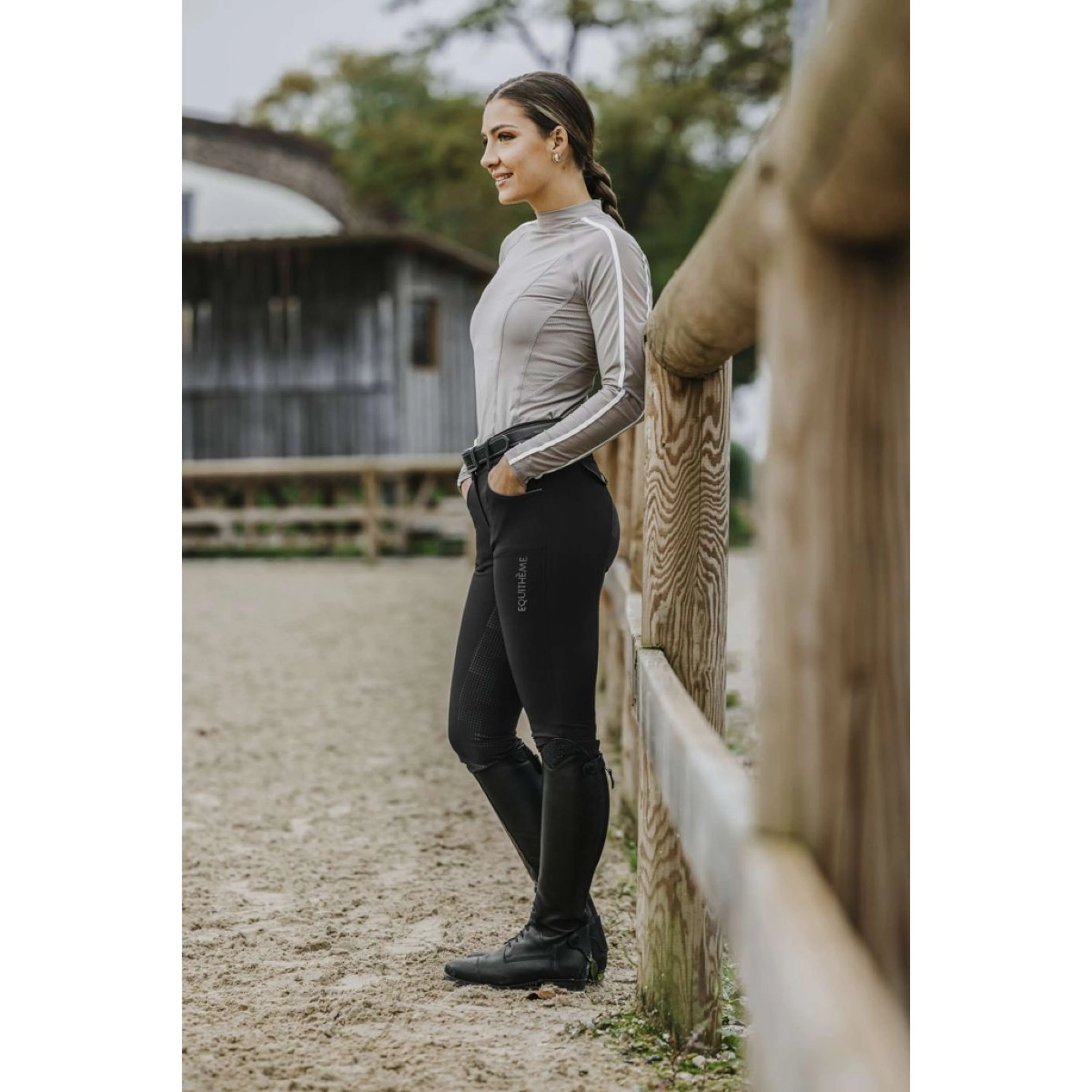 EQUITHÈME Pantalon d'Équitation Beverly Noir - Image 6