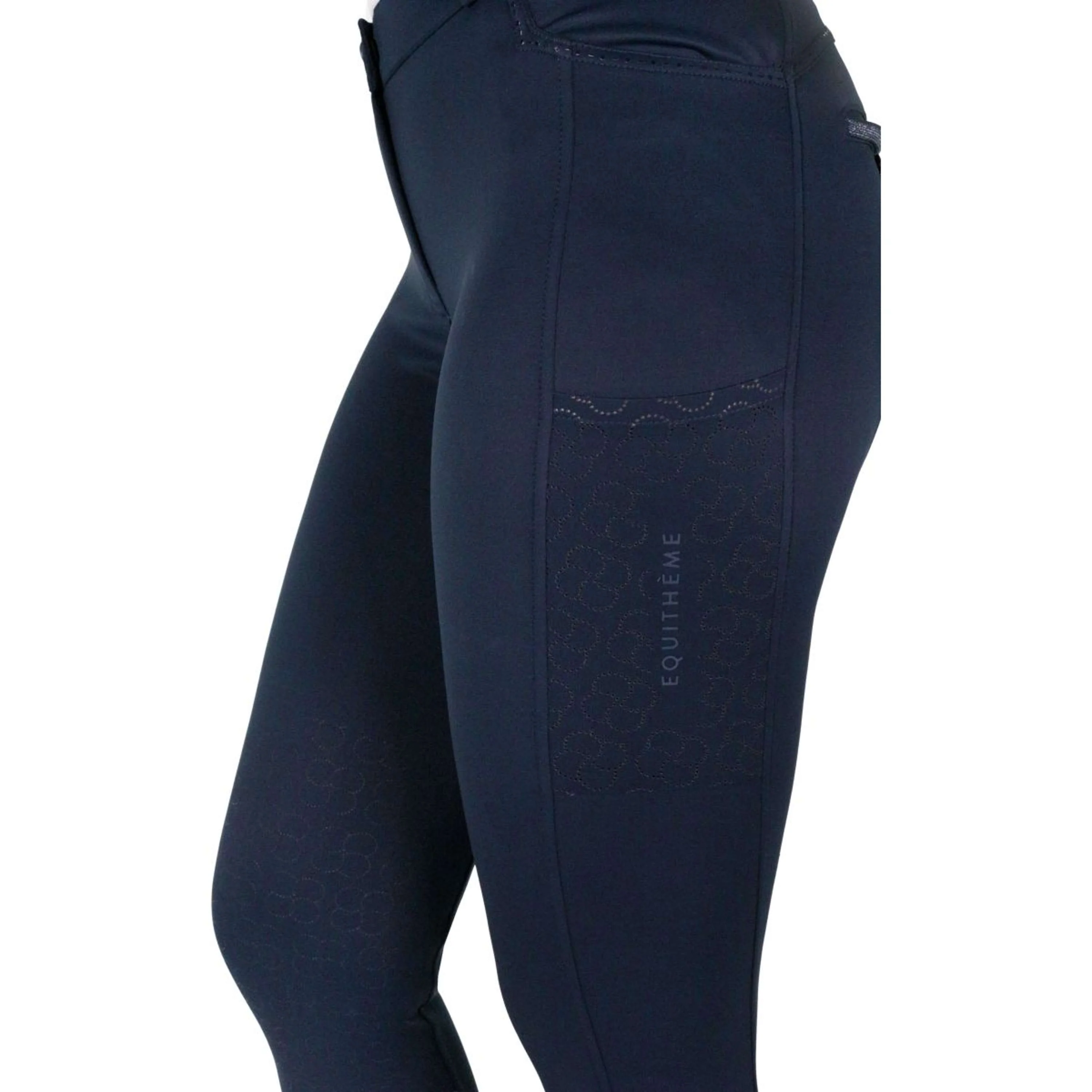 EQUITHÈME Pantalon d'Équitation Capucine Prise de Genou Marin - Image 7