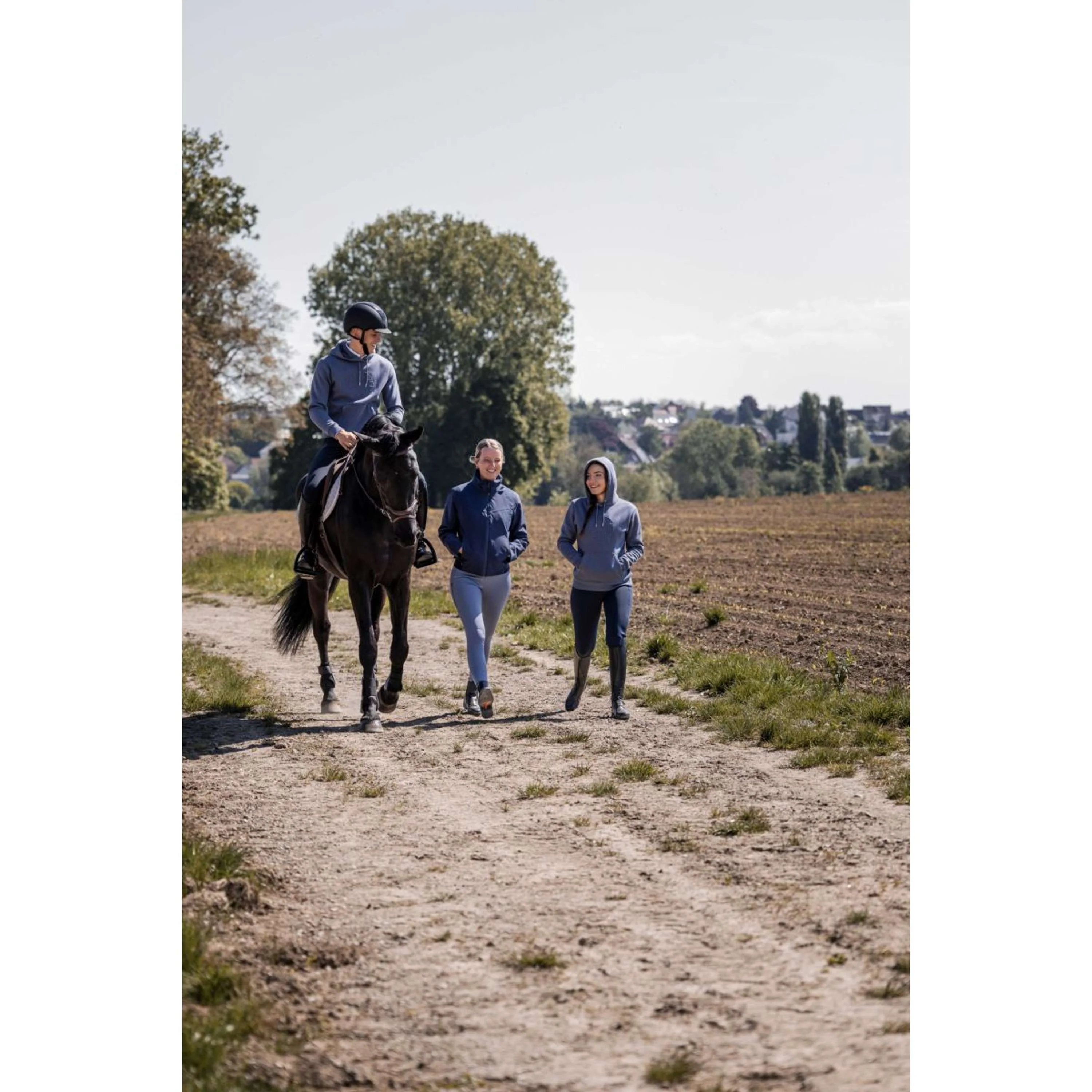 EQUITHÈME Pantalon d'Équitation Capucine Prise de Genou Marin - Image 8