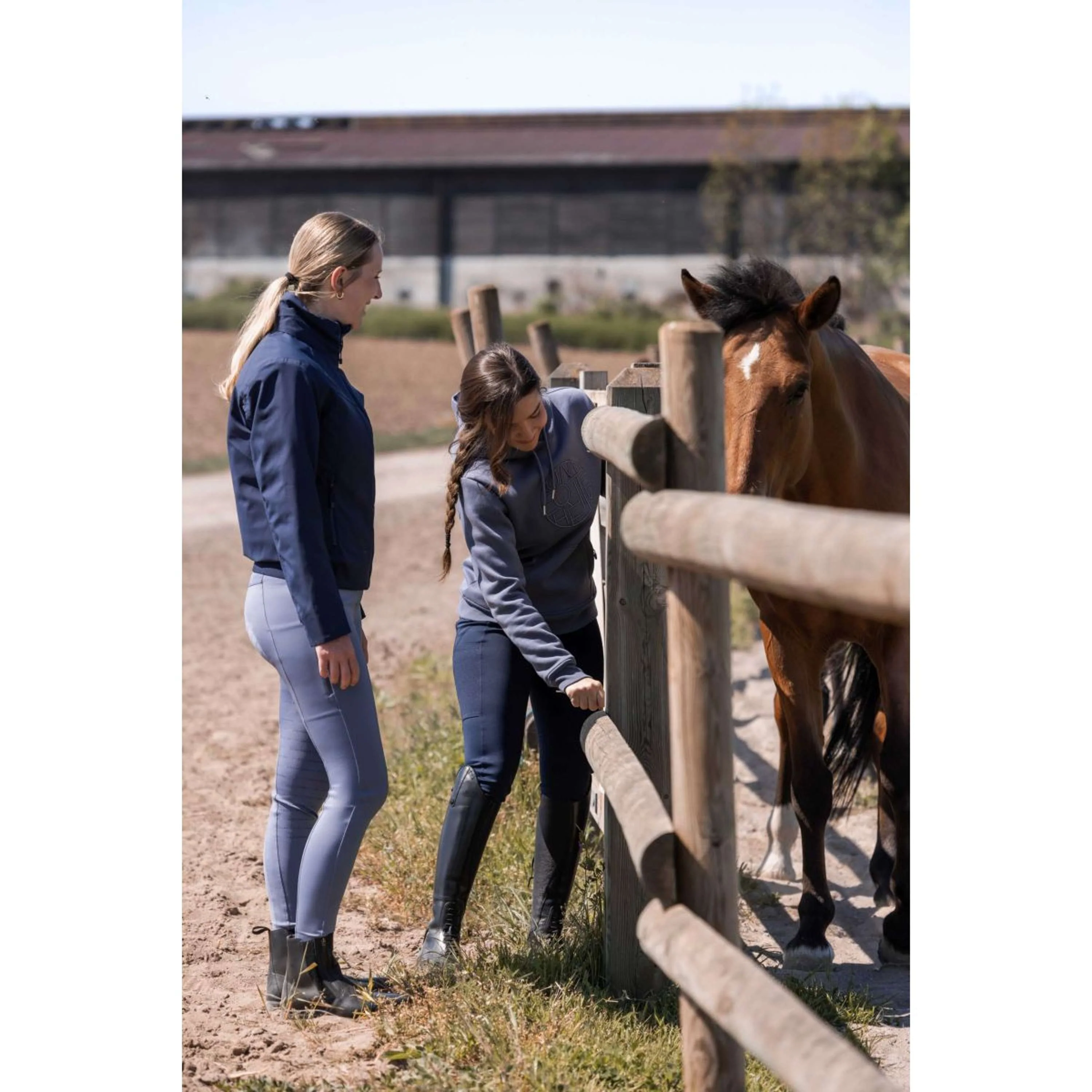 EQUITHÈME Pantalon d'Équitation Capucine Prise de Genou Marin - Image 9
