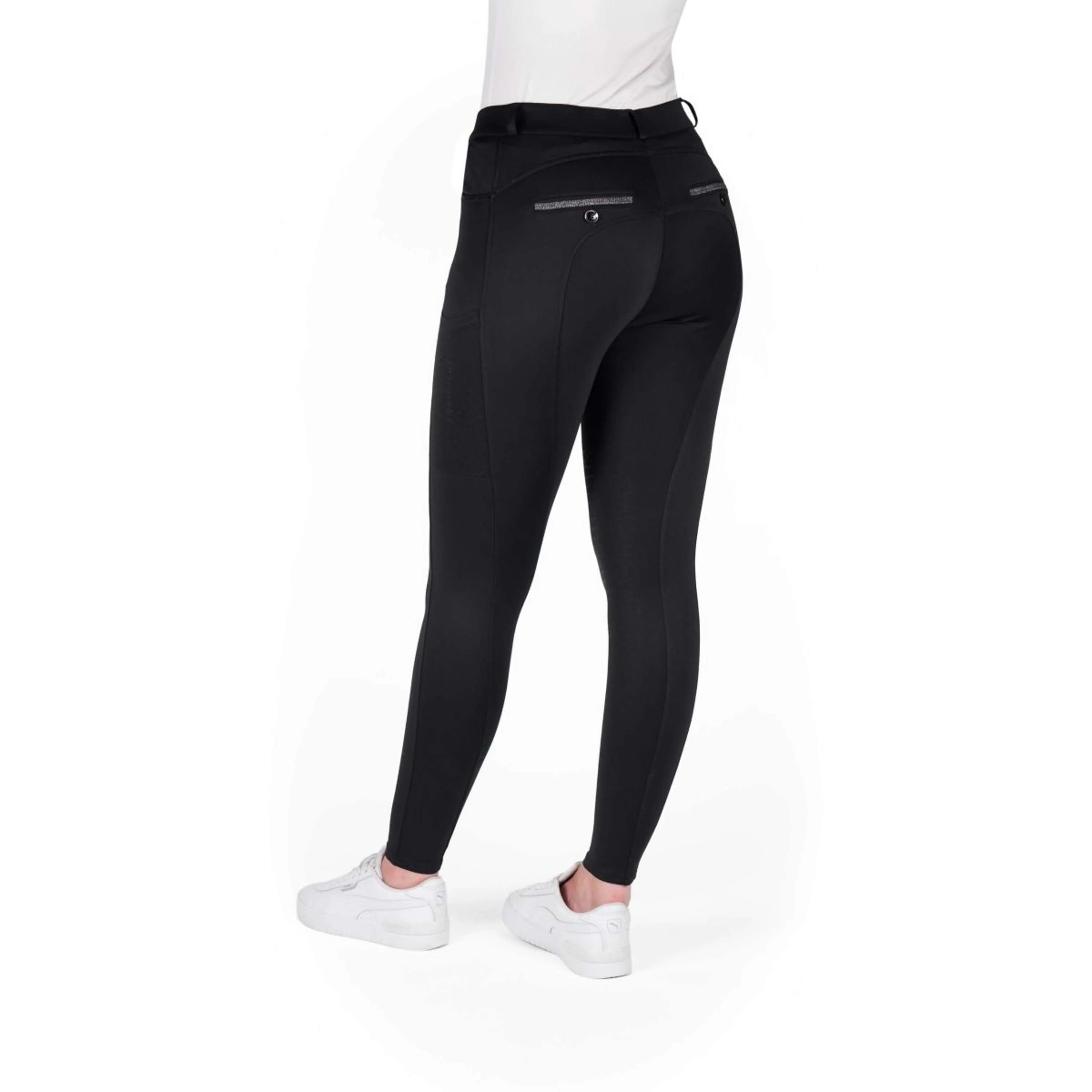 EQUITHÈME Pantalon d'Équitation Capucine Full Grip Noir - Image 2