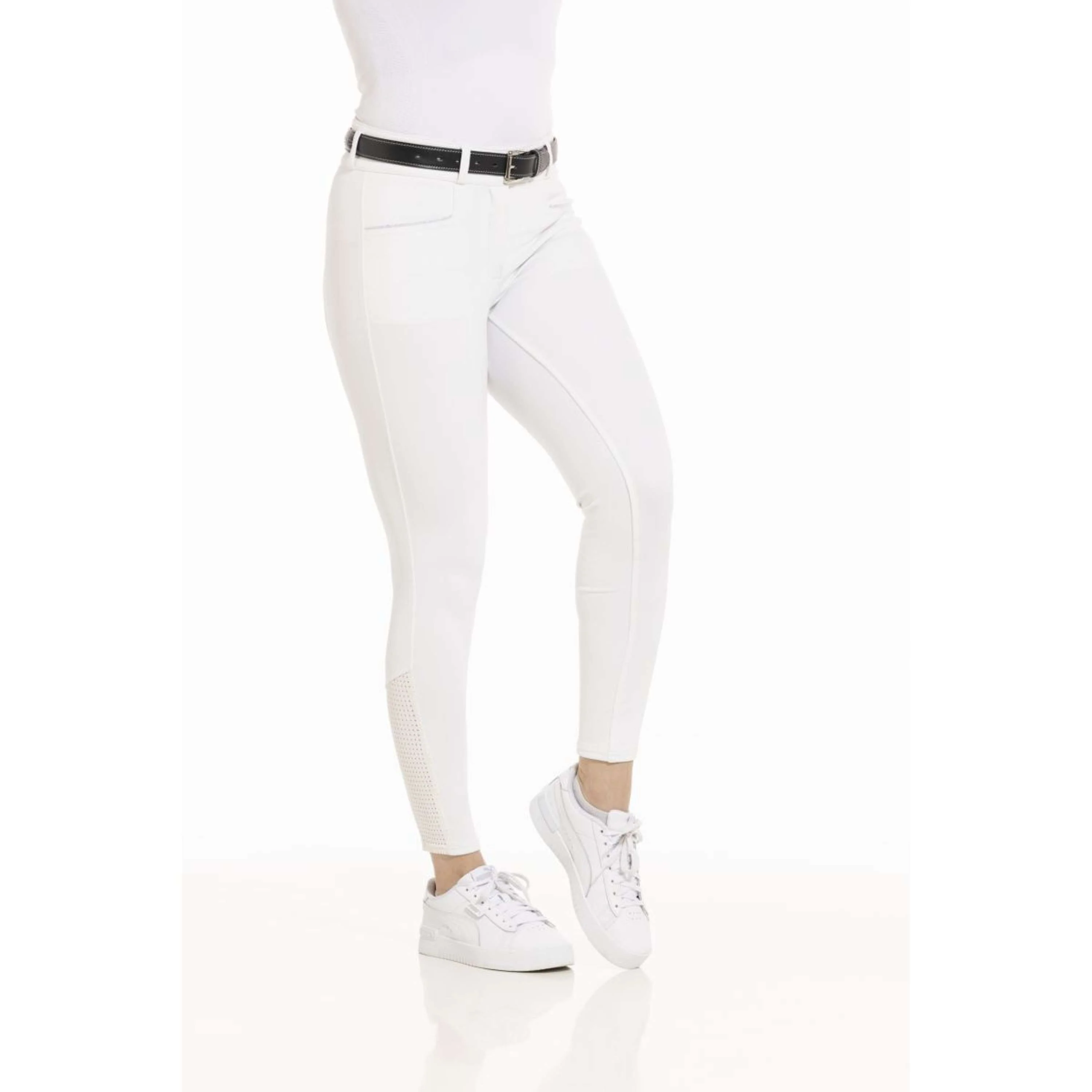 EQUITHÈME Pantalon d'Équitation Claudine Blanc - Image 2