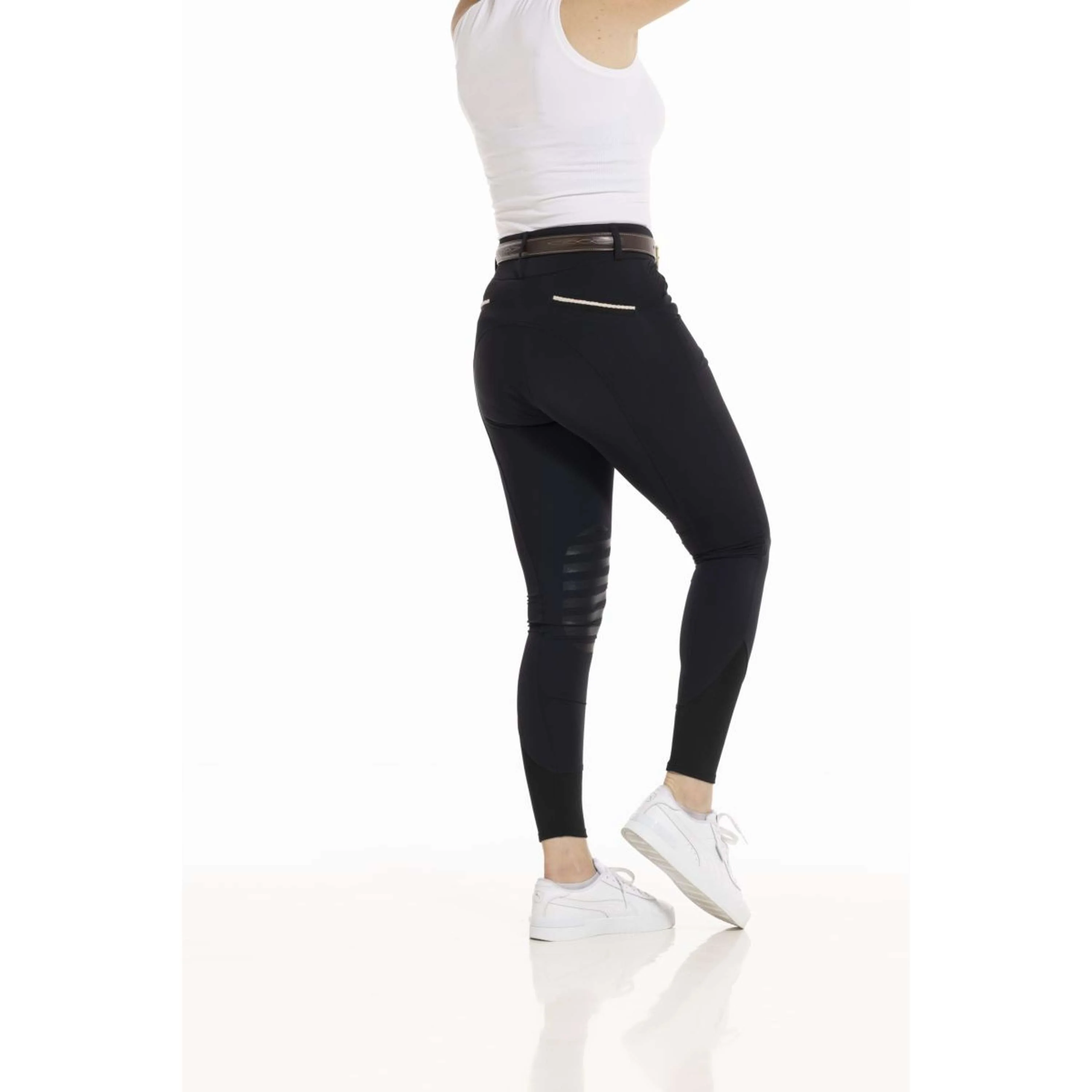EQUITHÈME Pantalon d'Équitation Josephine Noir - Image 4