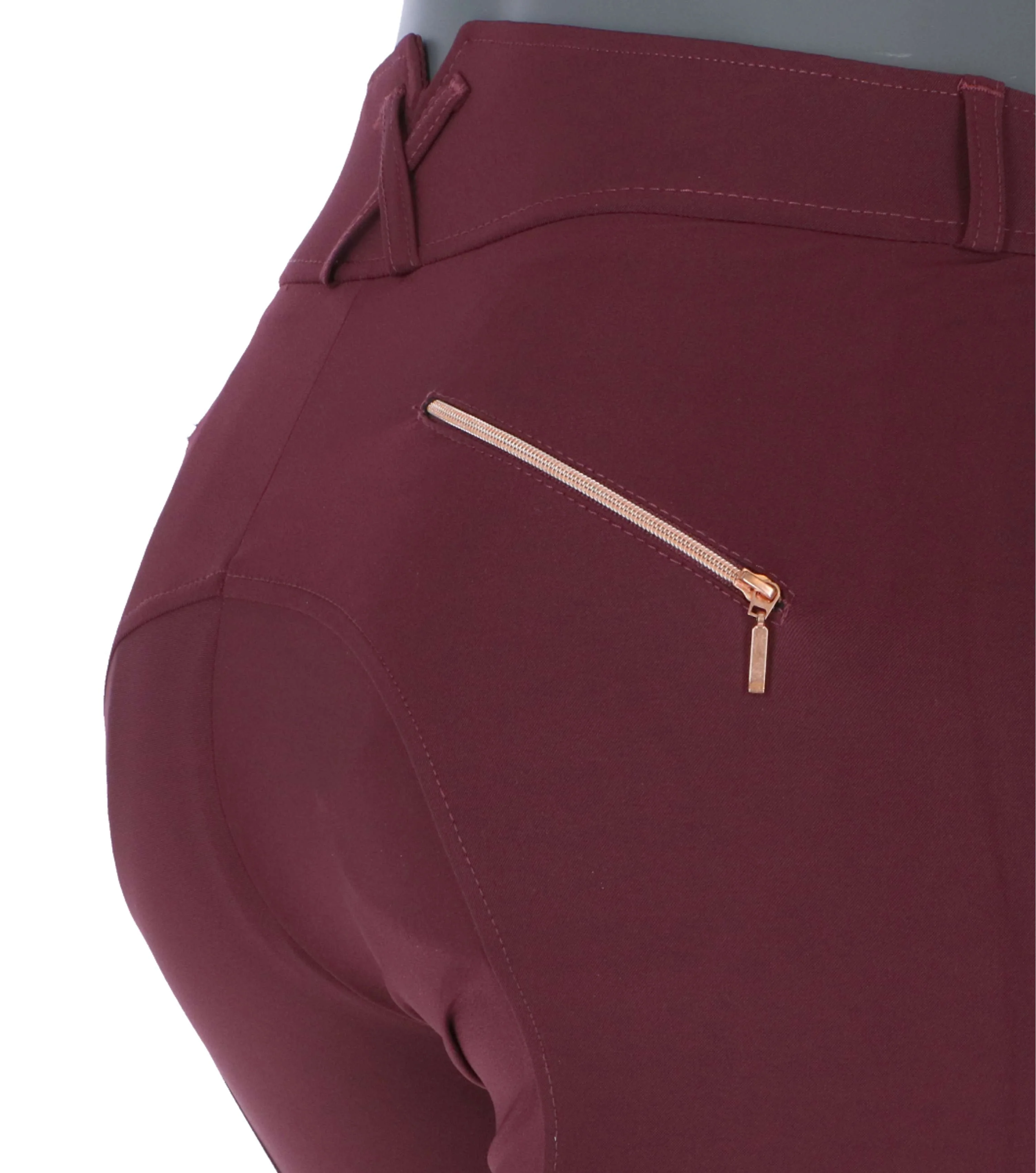 EQUITHÈME Pantalon d'Équitation Kenya Silicone Genouillères Prune - Image 7