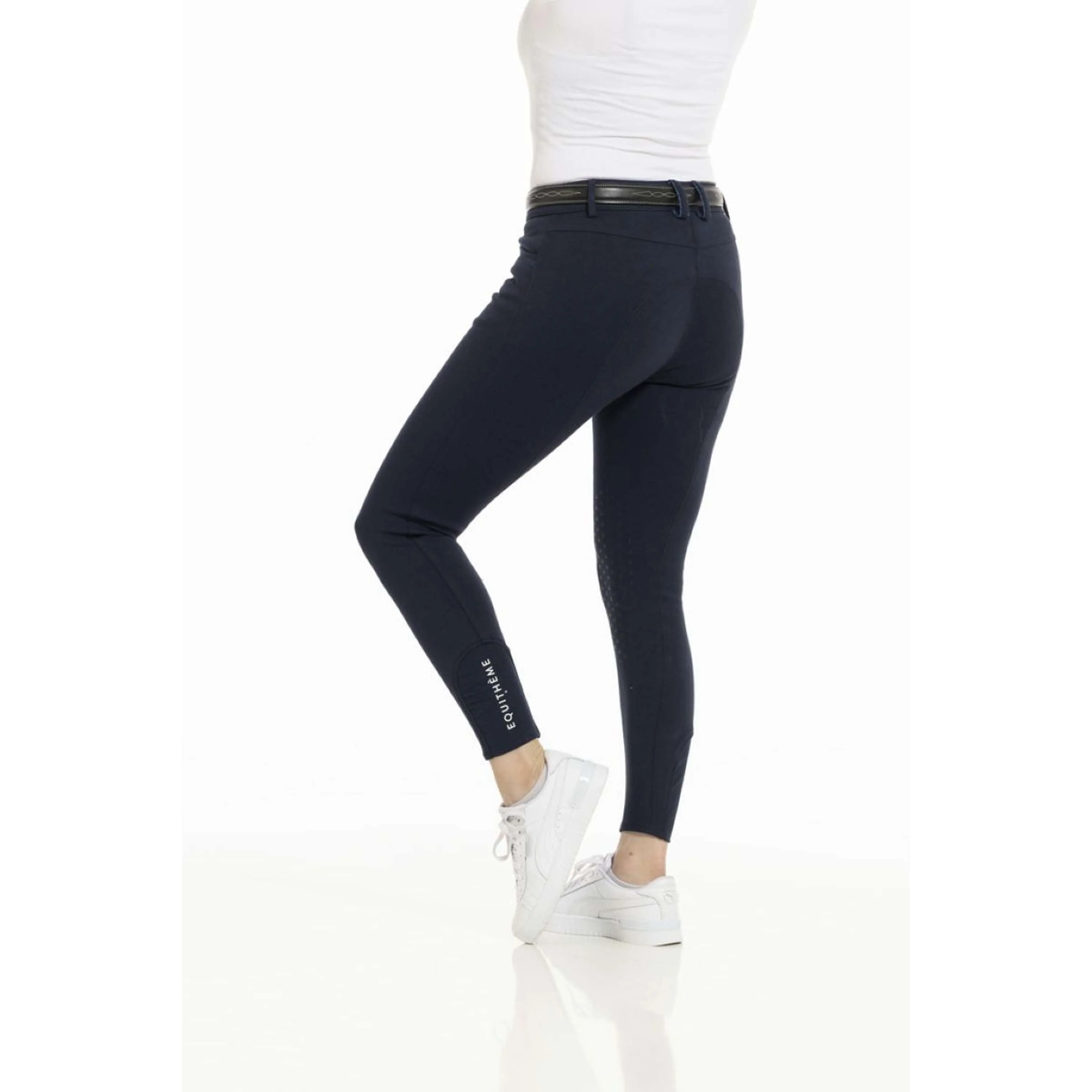 EQUITHÈME Pantalon d'Équitation Kim Organic Cotton Marin - Image 2
