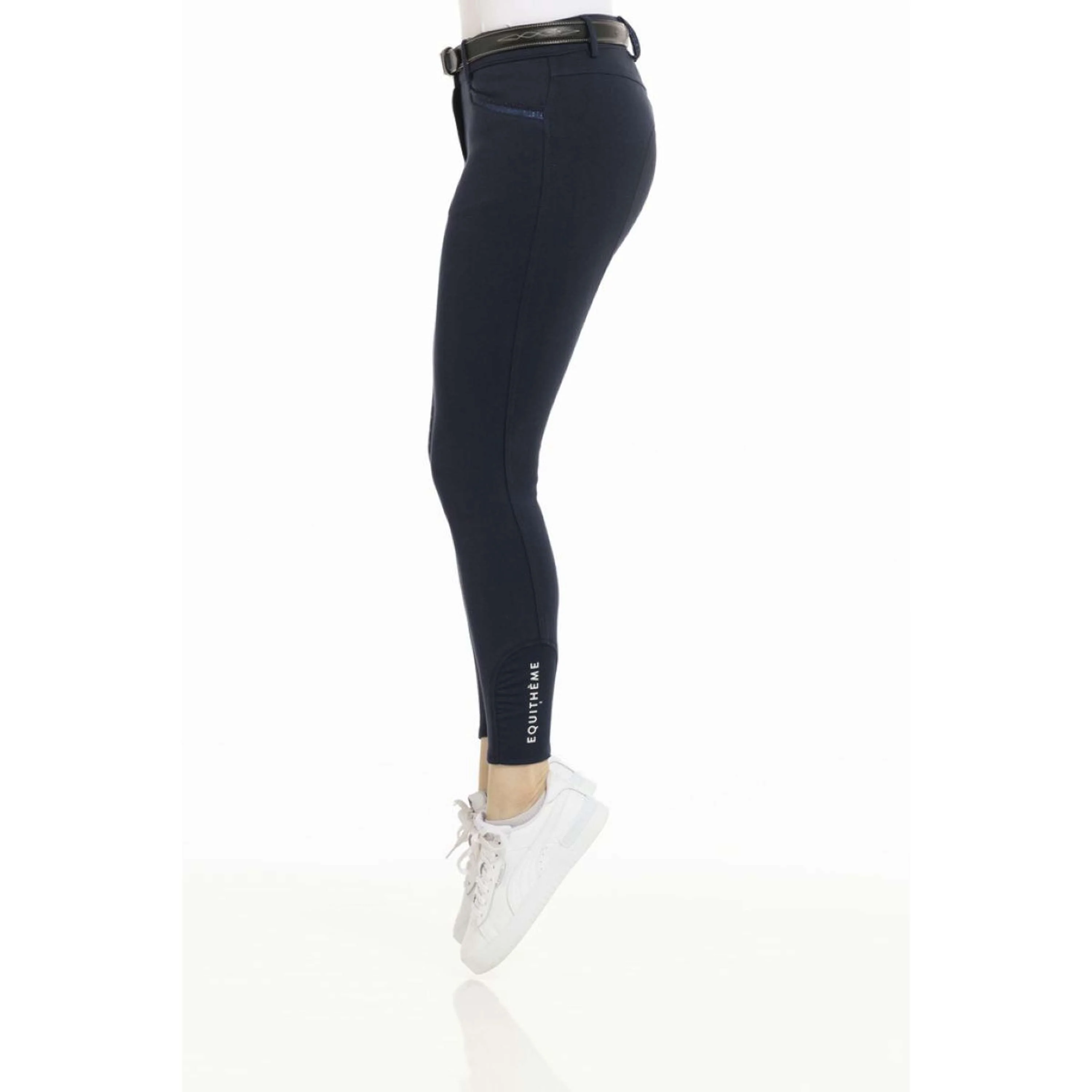 EQUITHÈME Pantalon d'Équitation Kim Organic Cotton Marin - Image 4
