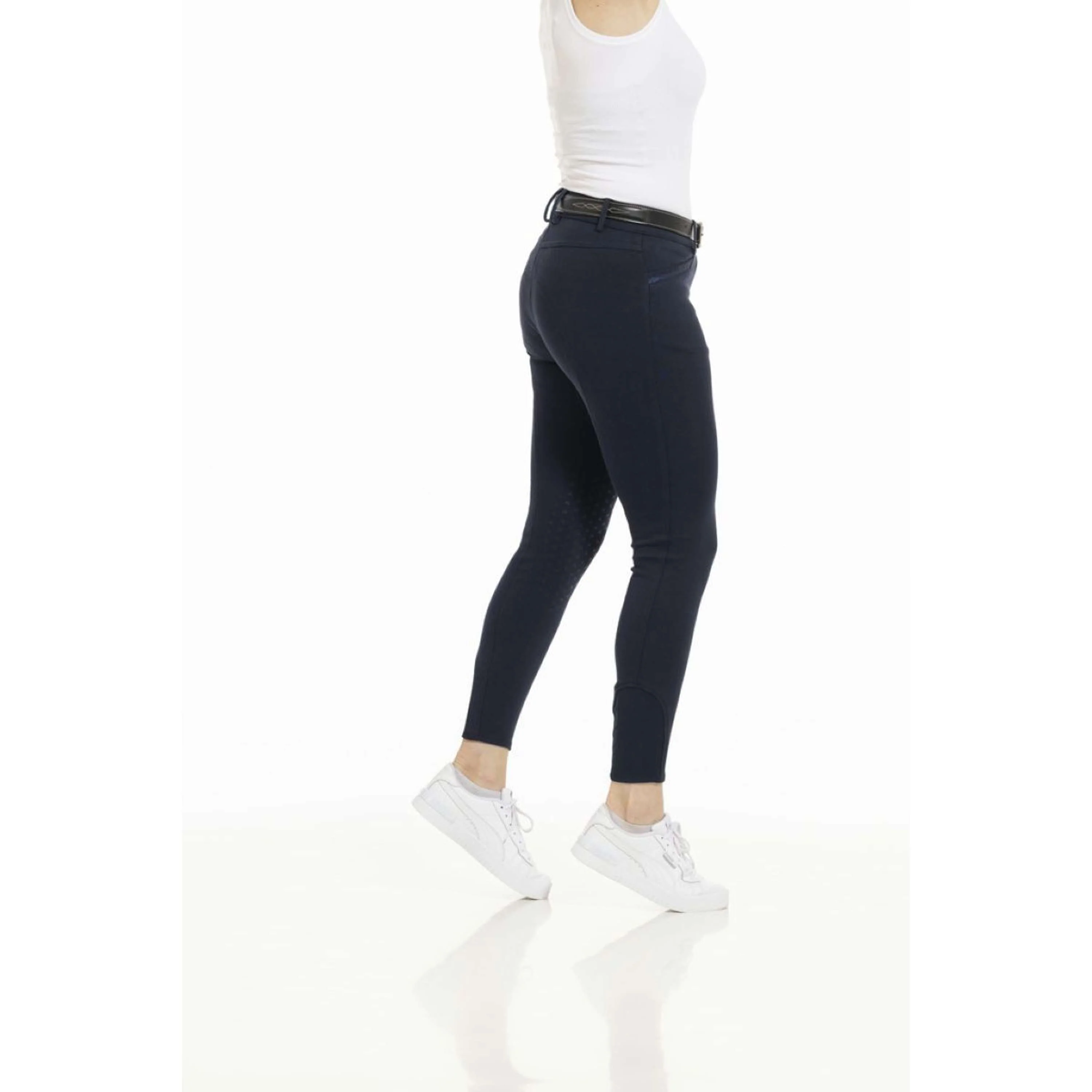 EQUITHÈME Pantalon d'Équitation Kim Organic Cotton Marin - Image 5