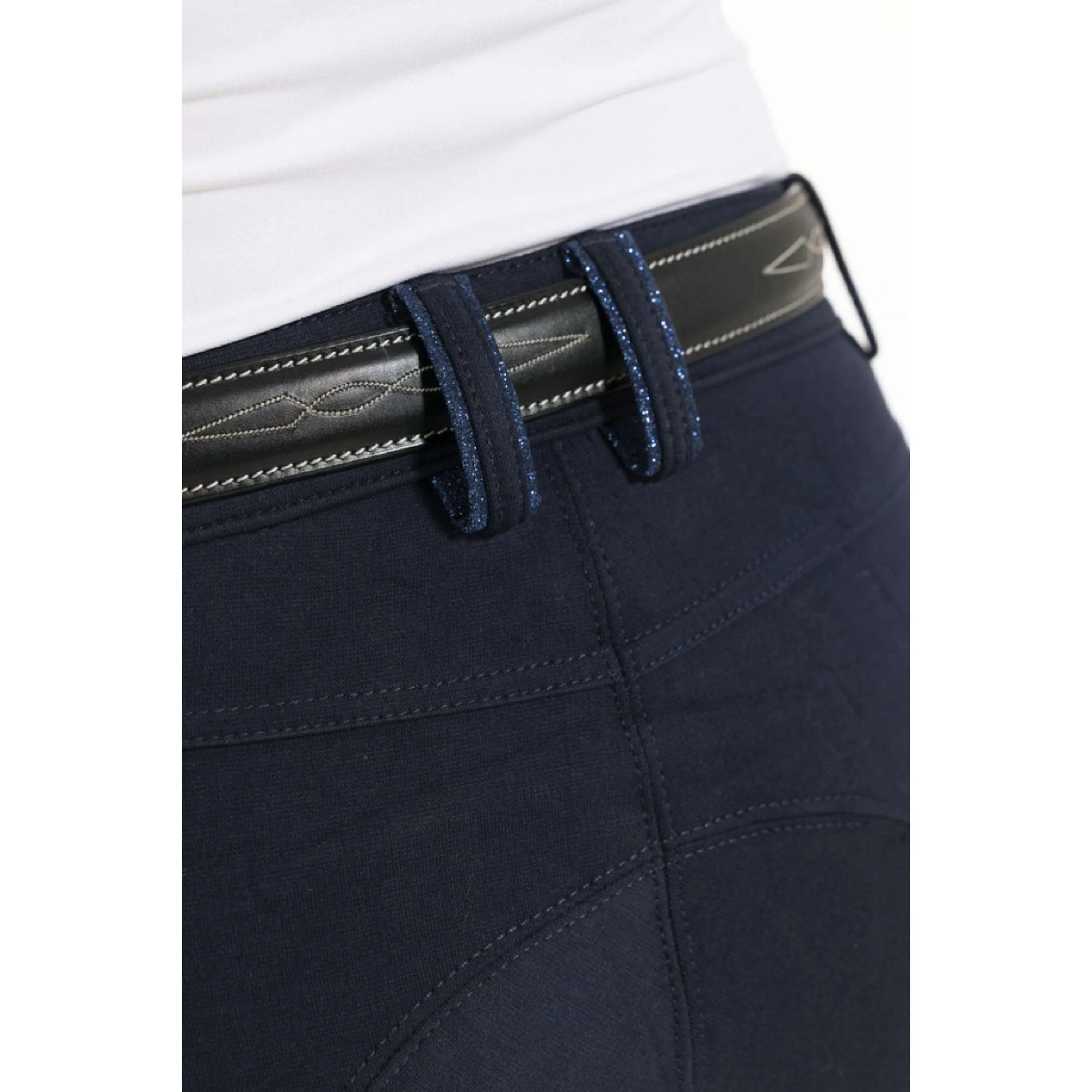EQUITHÈME Pantalon d'Équitation Kim Organic Cotton Marin - Image 7