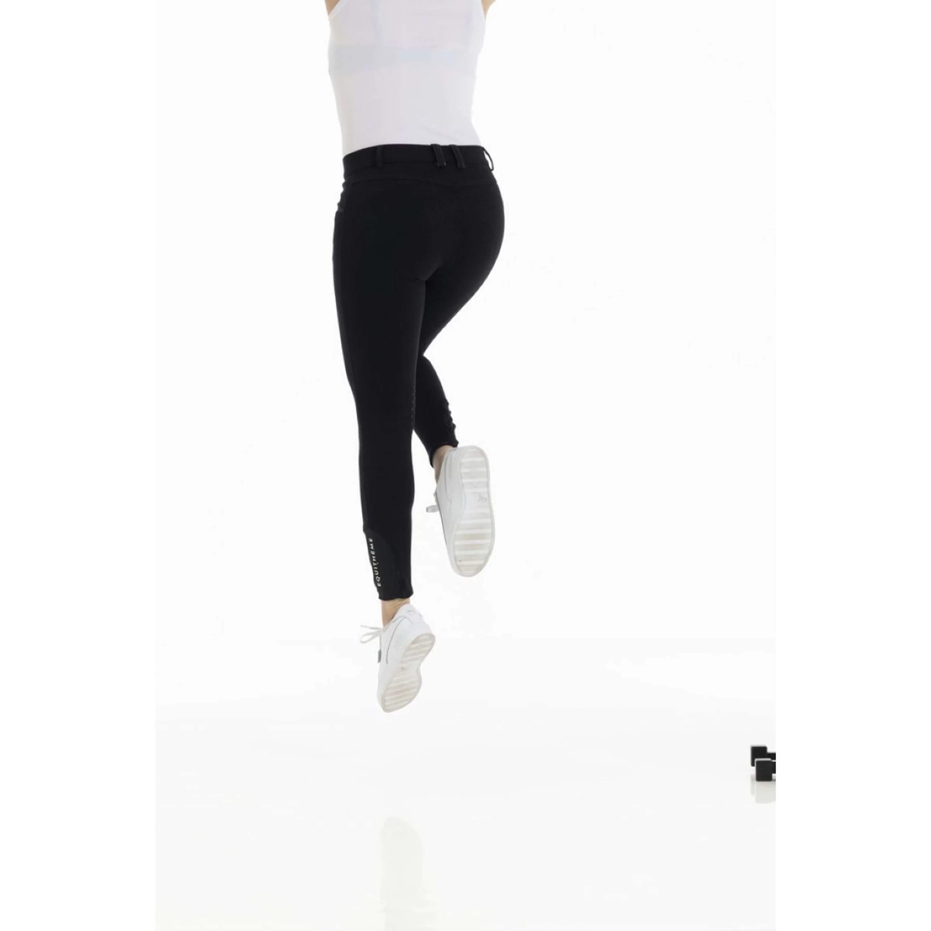 EQUITHÈME Pantalon d'Équitation Kim Organic Cotton Noir - Image 4