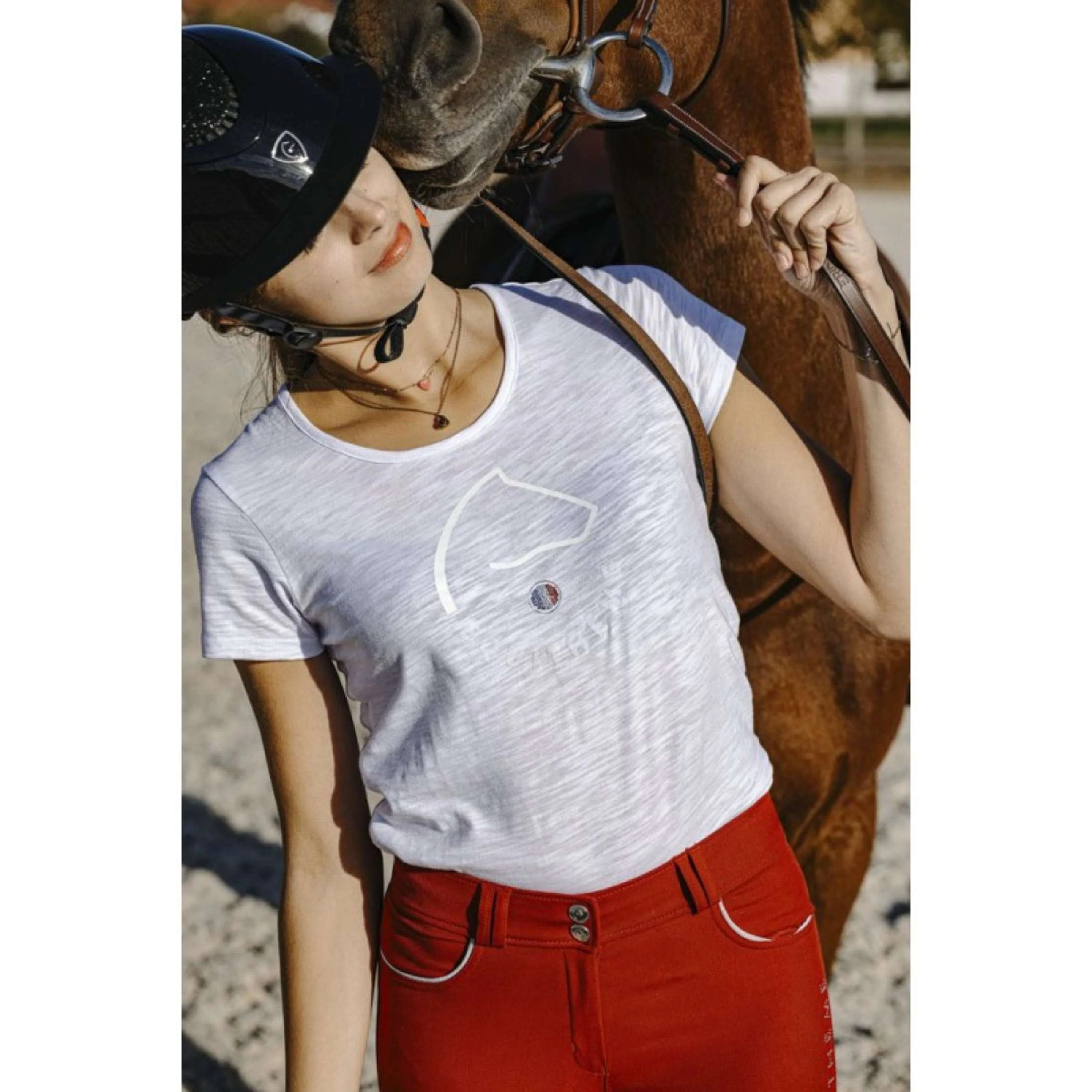 EQUITHÈME T-Shirt Claire FR Blanc - Image 5