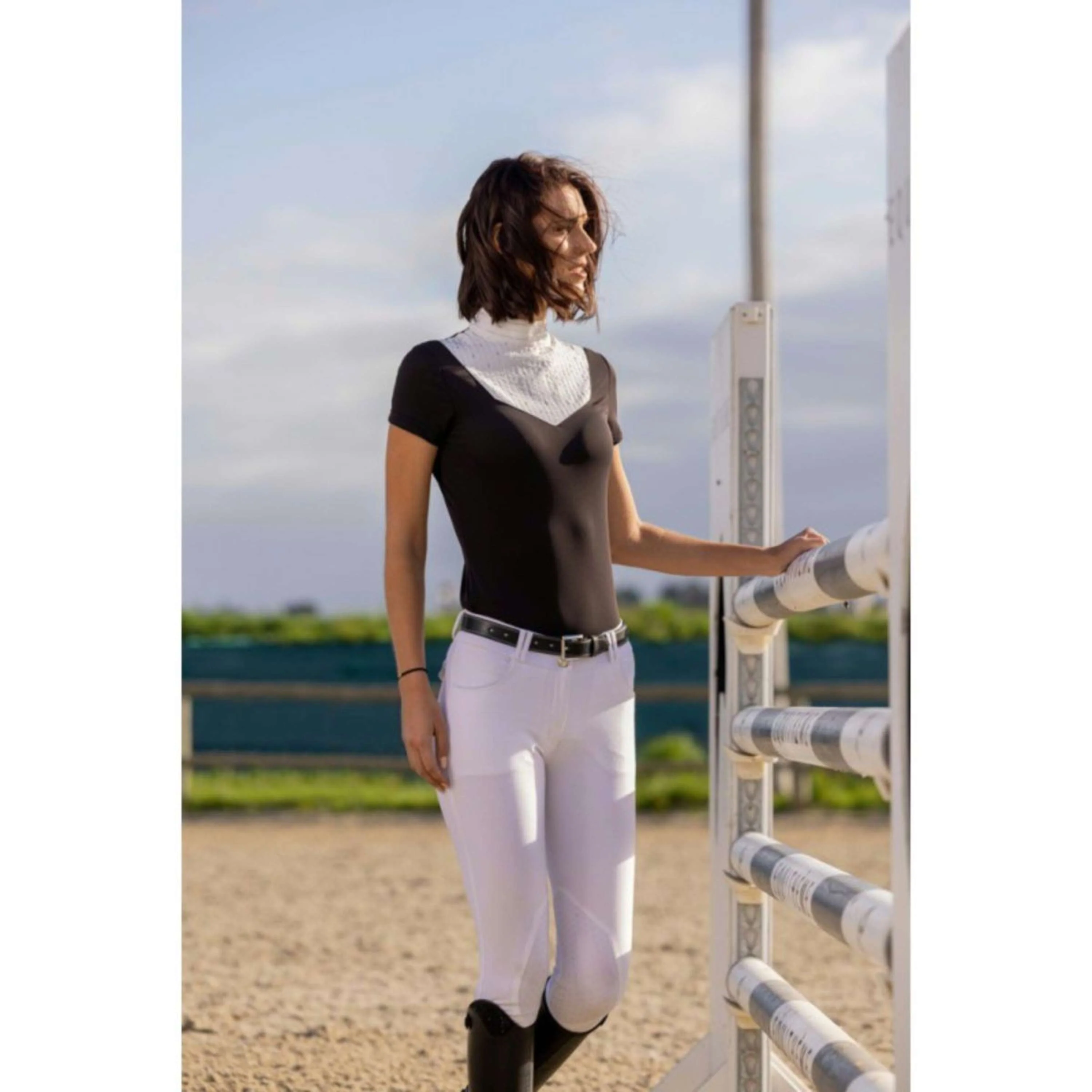 EQUITHÈME T-shirt de Concours Lerma Femme Noir - Image 5
