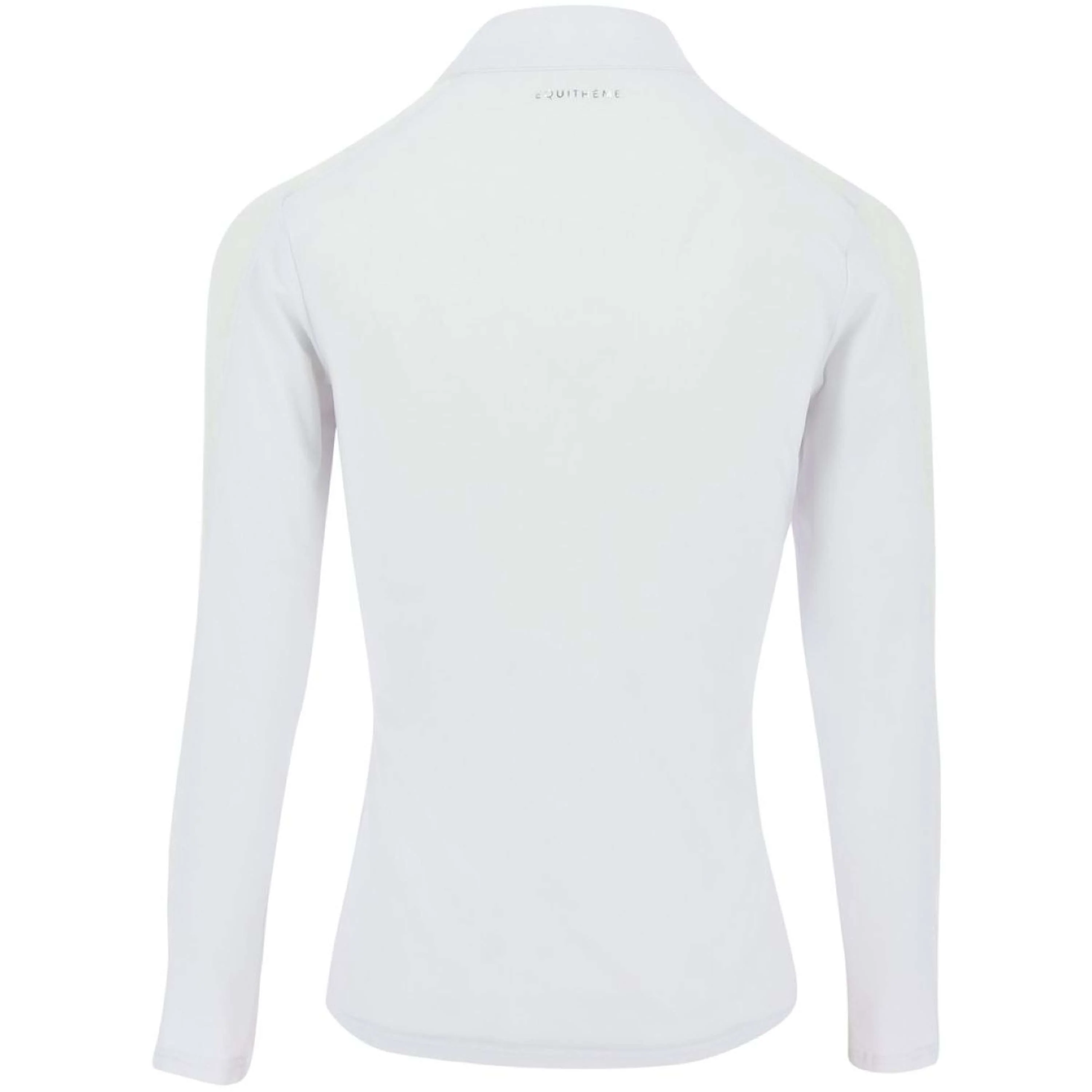 EQUITHÈME T-shirt de Concours Pekin Longues Manches Blanc - Image 3