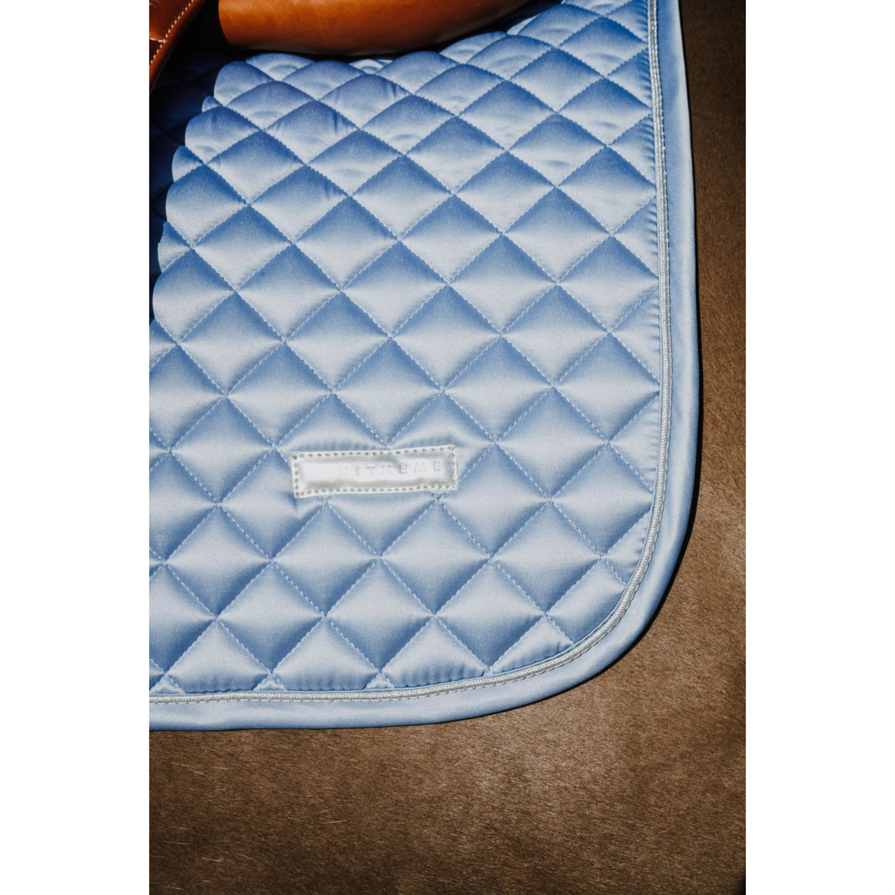 EQUITHÈME Tapis de Selle Nacre de Saut Bleu - Image 4