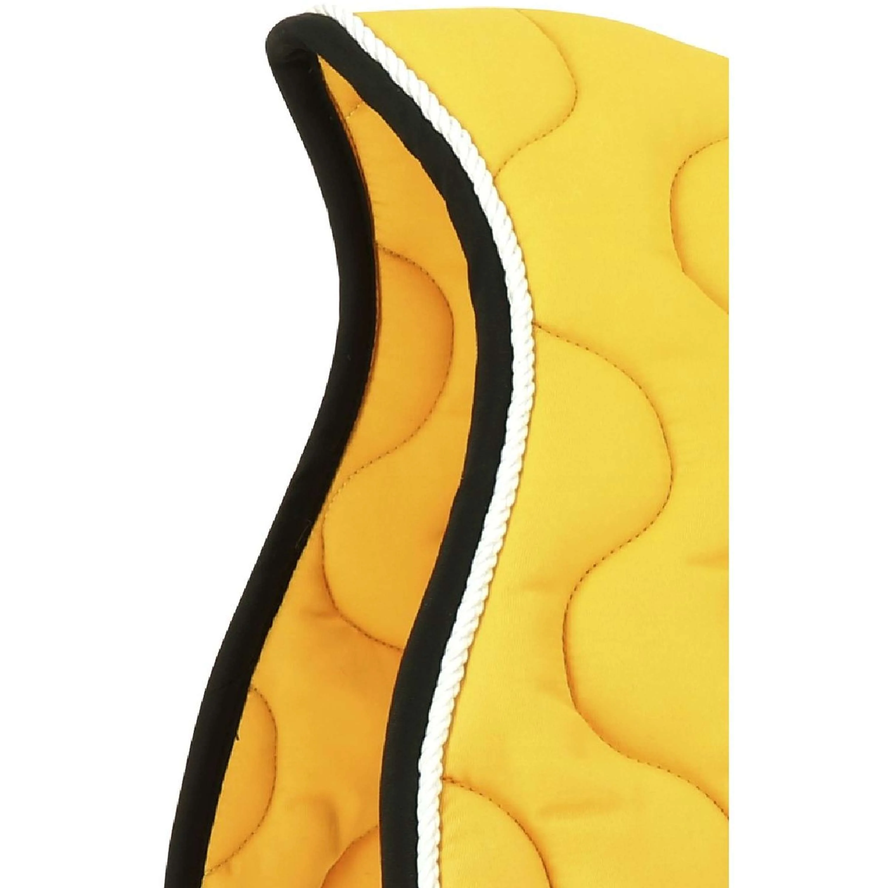 EQUITHÈME Tapis de Selle Polyfun Polyvalent Jaune/Noire - Image 2