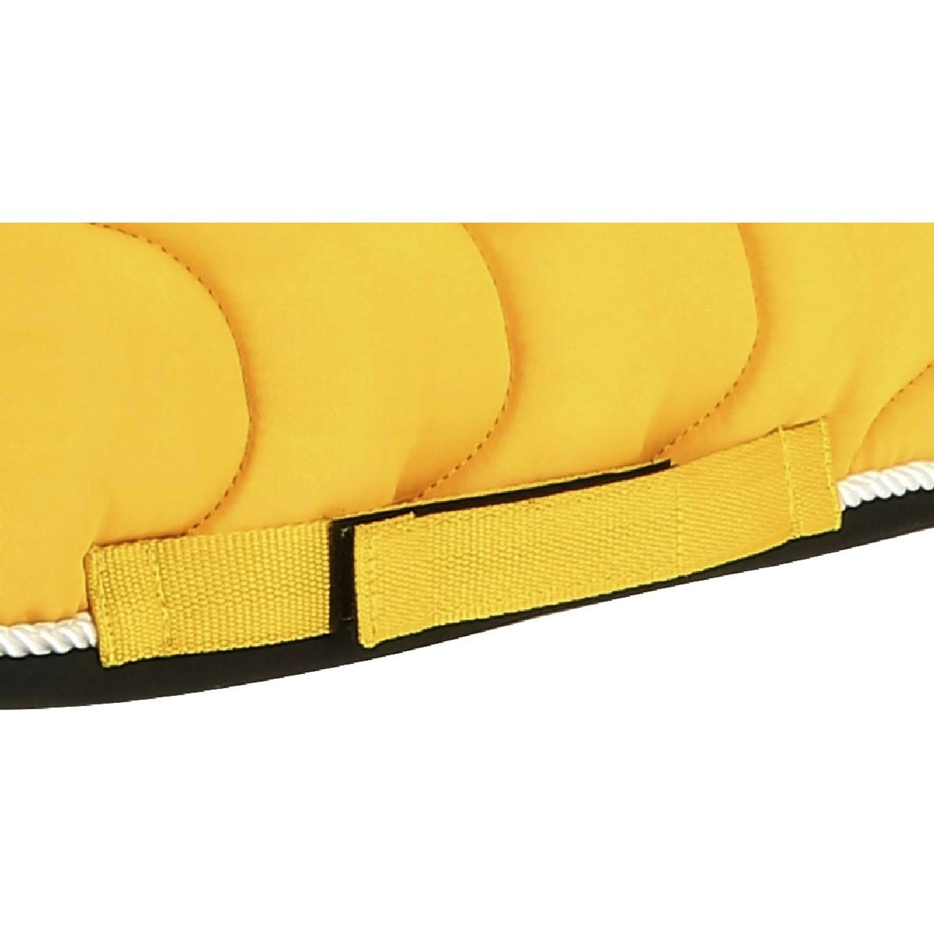 EQUITHÈME Tapis de Selle Polyfun Polyvalent Jaune/Noire - Image 3