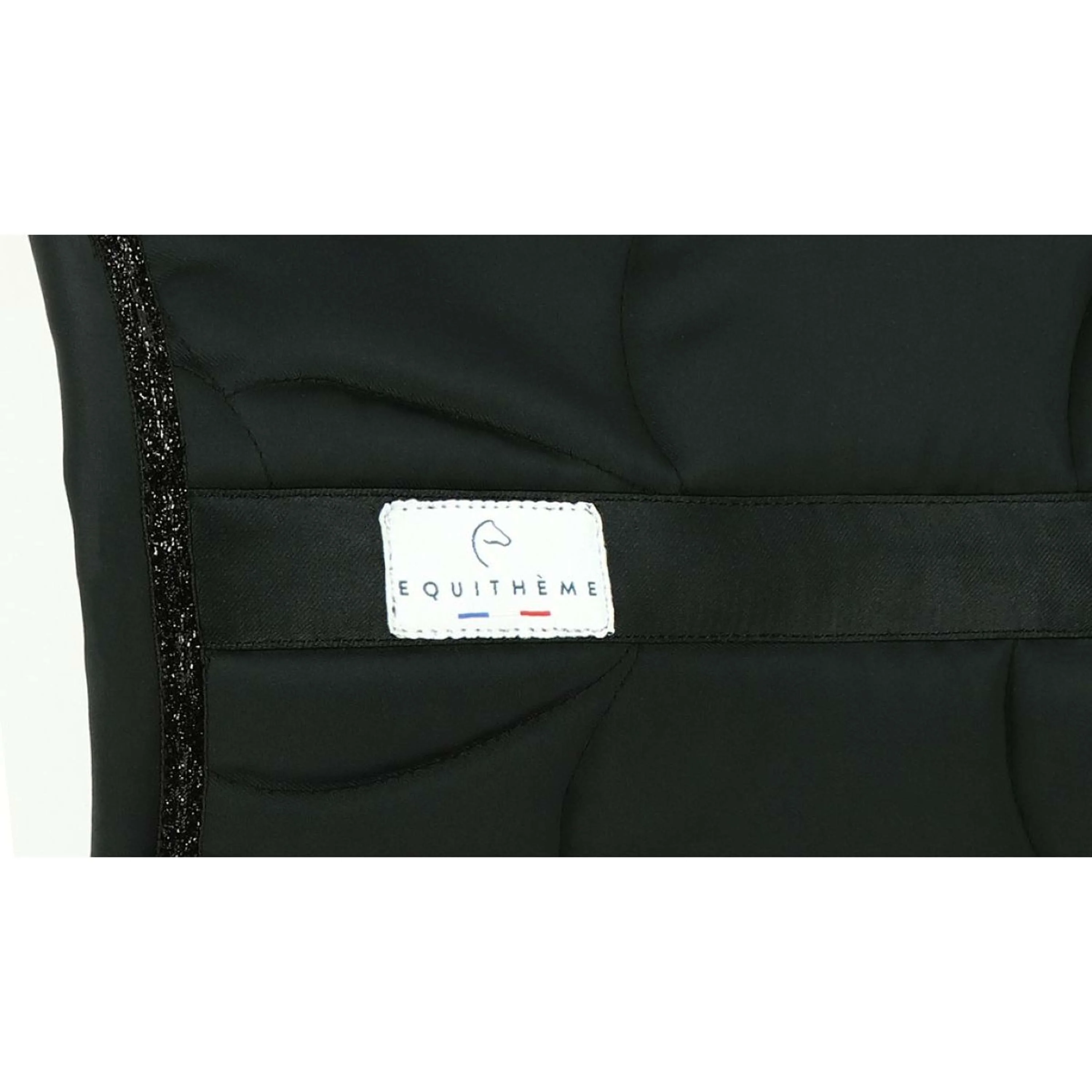 EQUITHÈME Tapis de Selle Satin Polyvalent Noir - Image 3