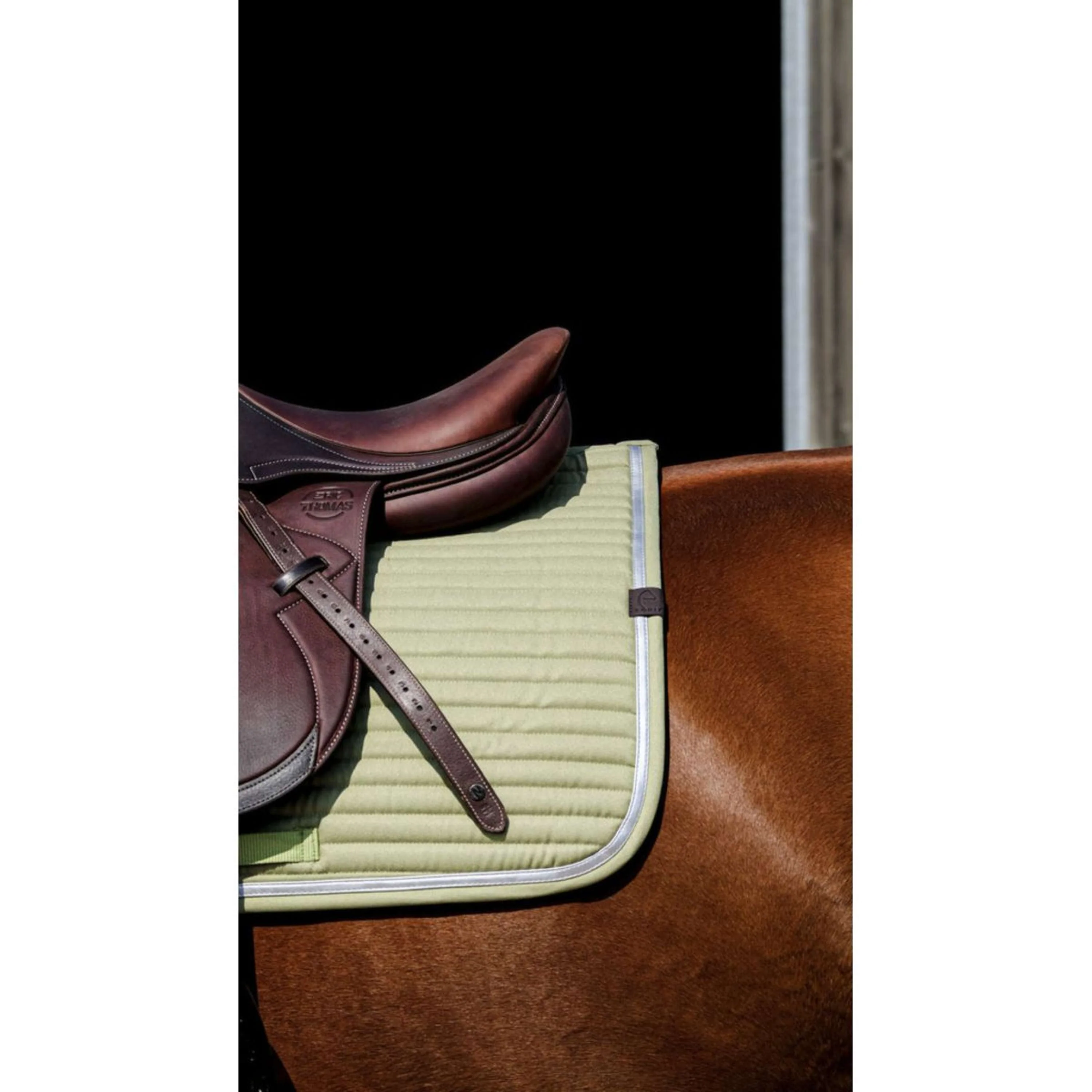 EQUITHÈME Tapis de Selle Spring de Saut Vert clair - Image 3