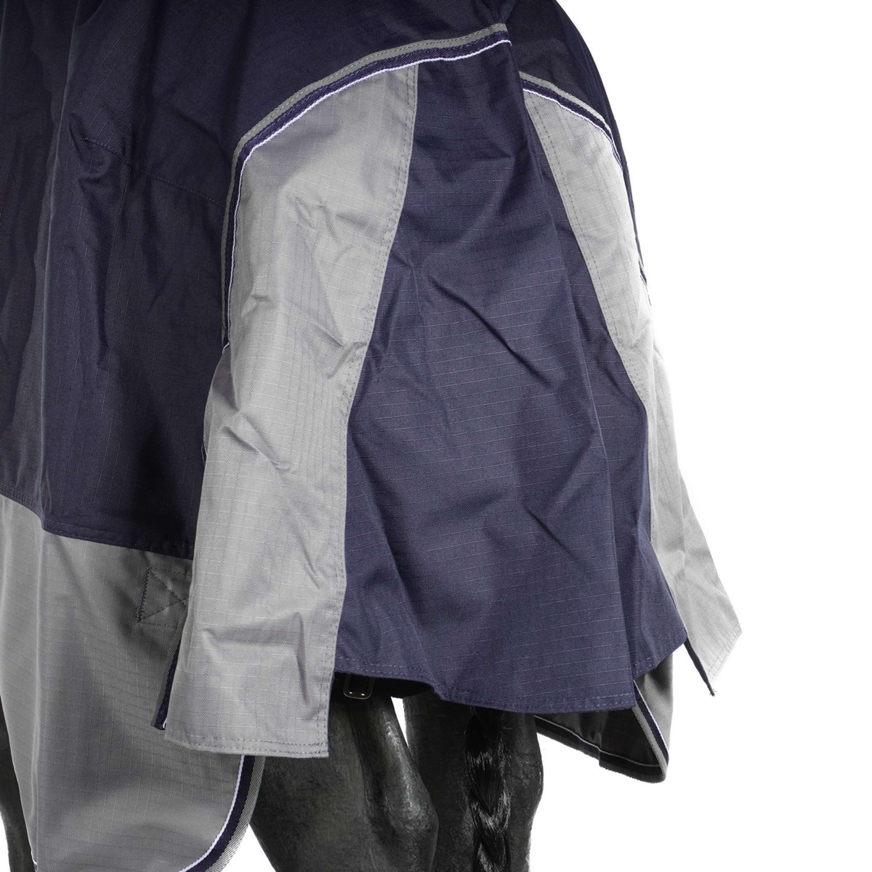 EQUITHÈME Turnout Rug Tyrex Combo 600D 200g Marine/Gris Dots - Image 8