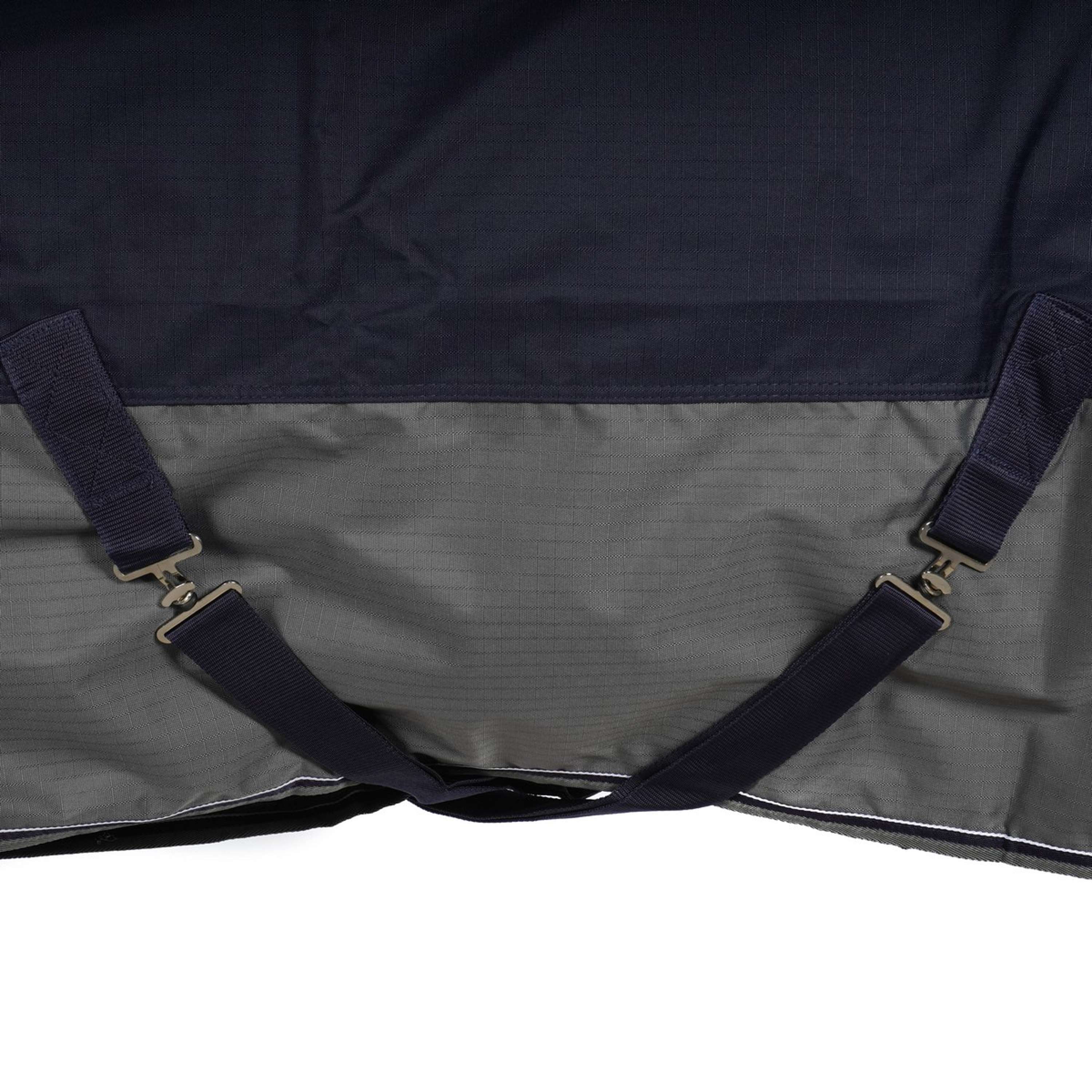 EQUITHÈME Turnout Rug Tyrex High Neck 600D 150g Marine/Gris Dots - Image 5