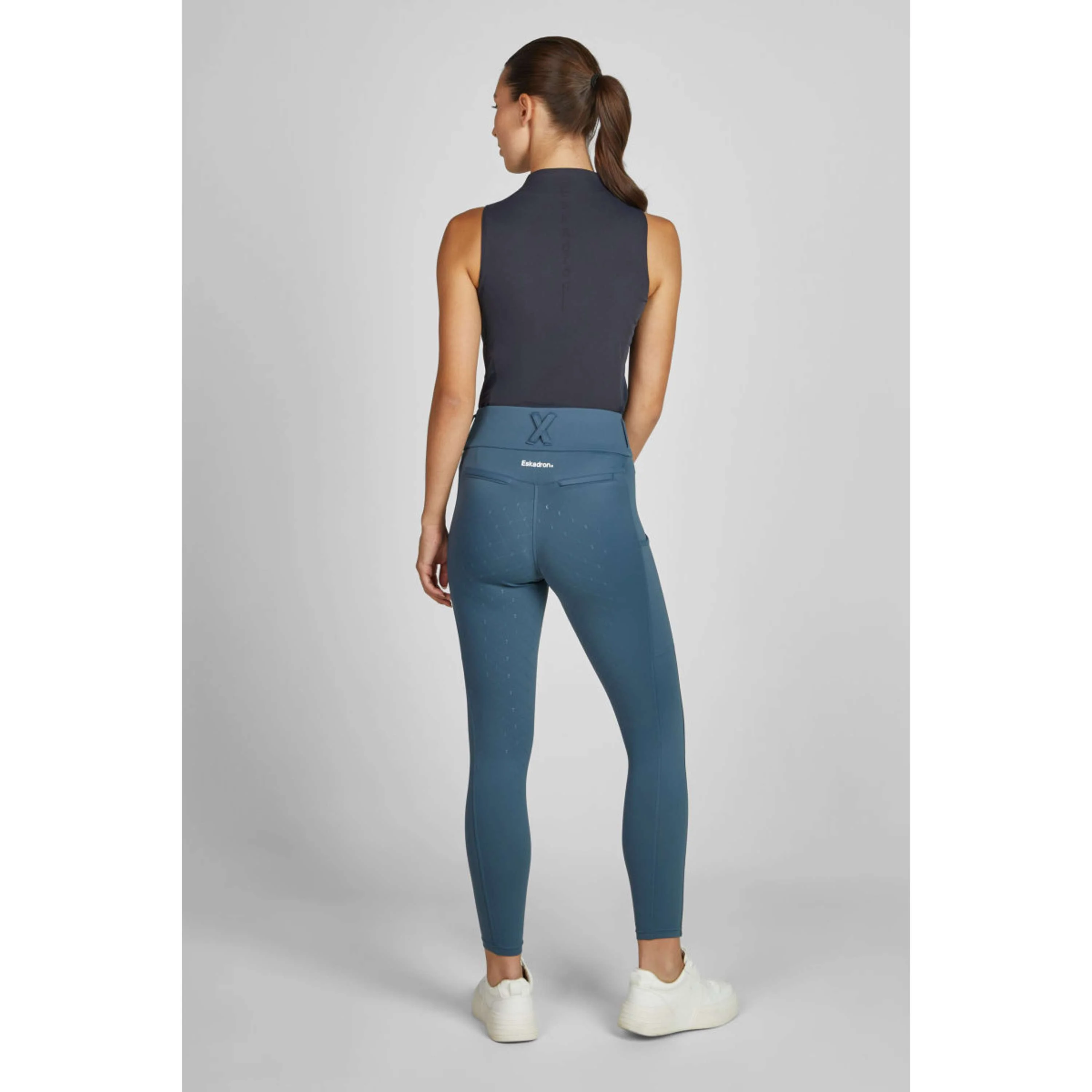 Eskadron Legging d'Équitation Classic Sports Flex Full Grip Ocean - Image 4