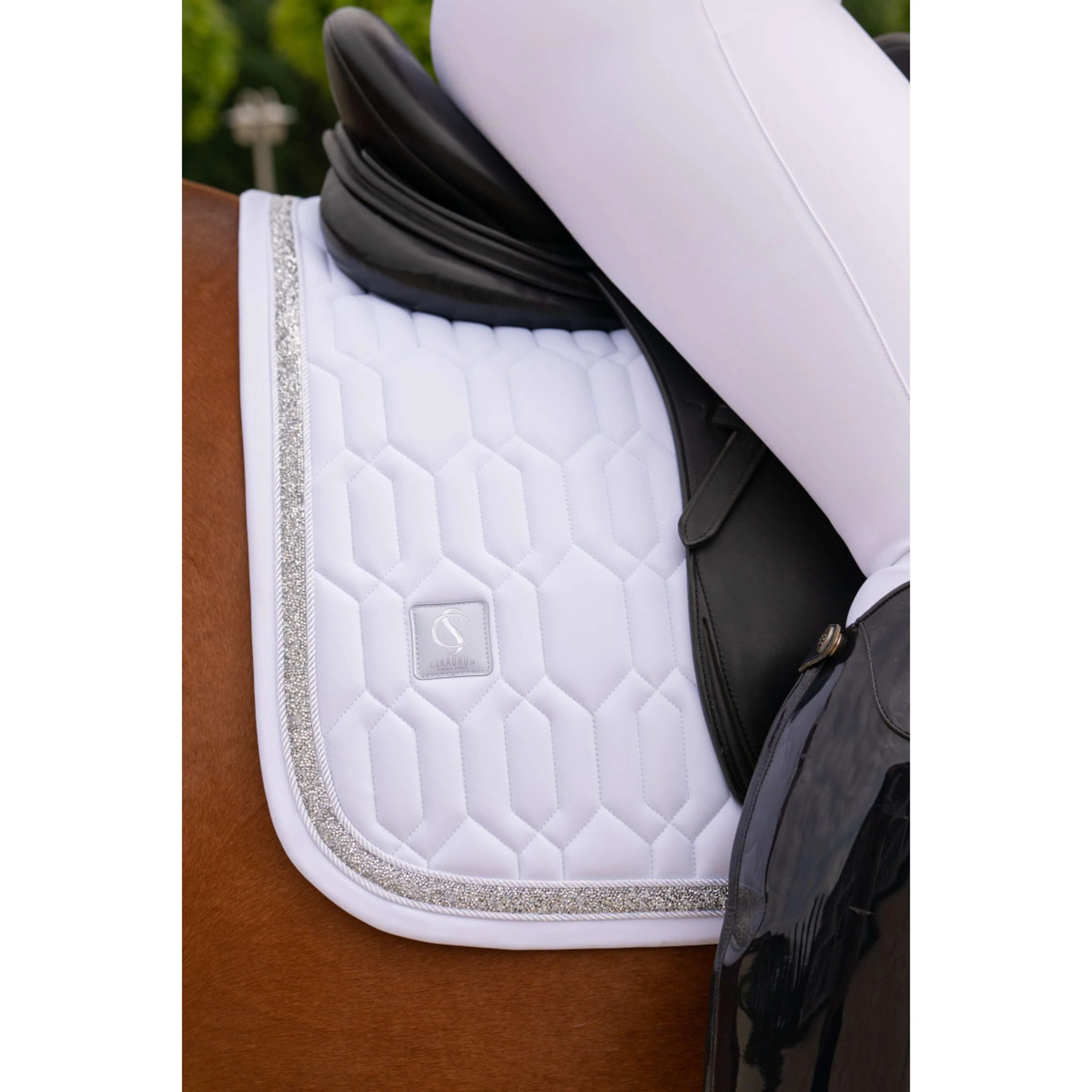 Eskadron Tapis de Selle Classic Sports Softshell Jewel Polyvalent Blanc - Image 2