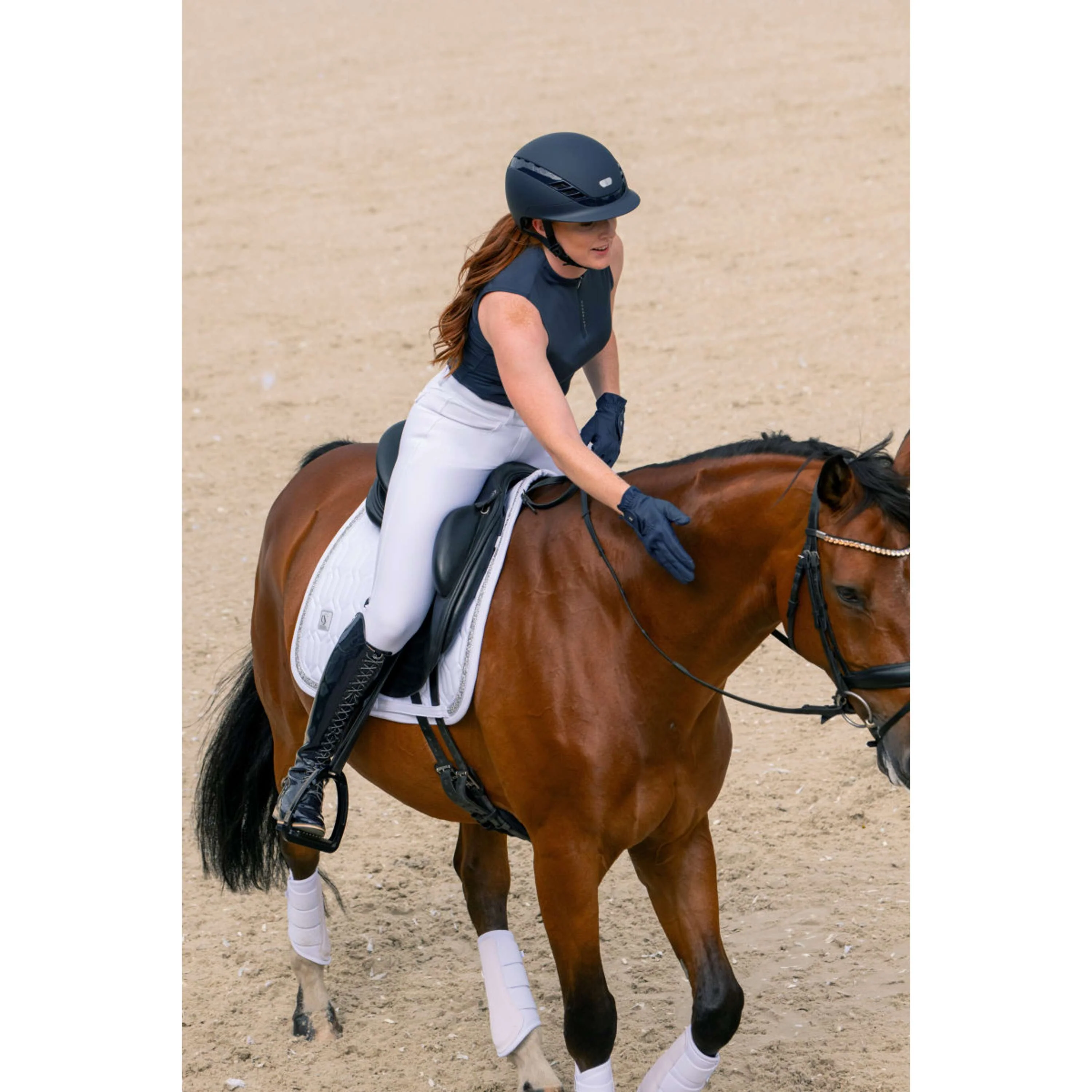 Eskadron Haut Classic Sports Sans Manche Marin - Image 11