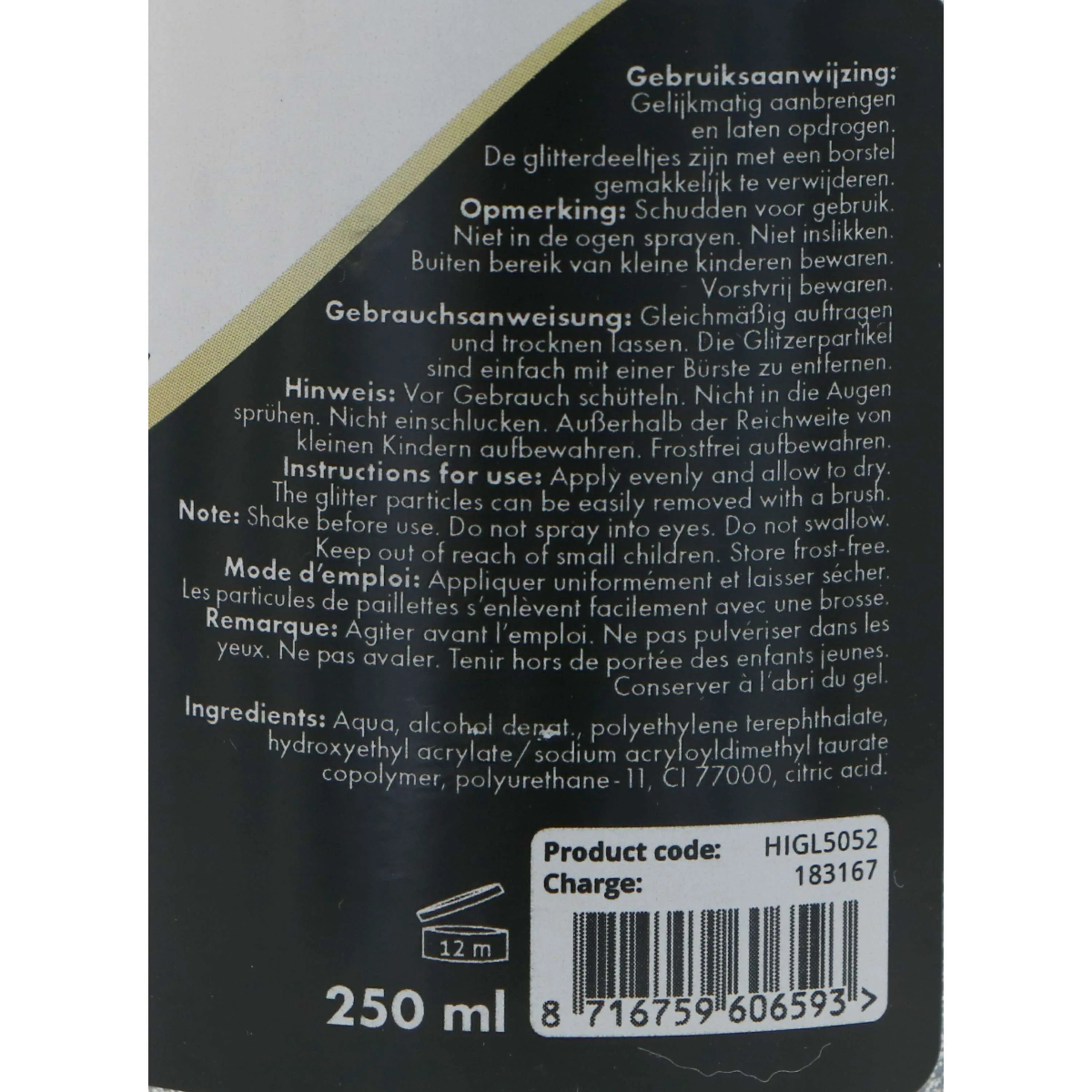 Excellent Spray Scintillant Hi Gloss Argent - Image 3