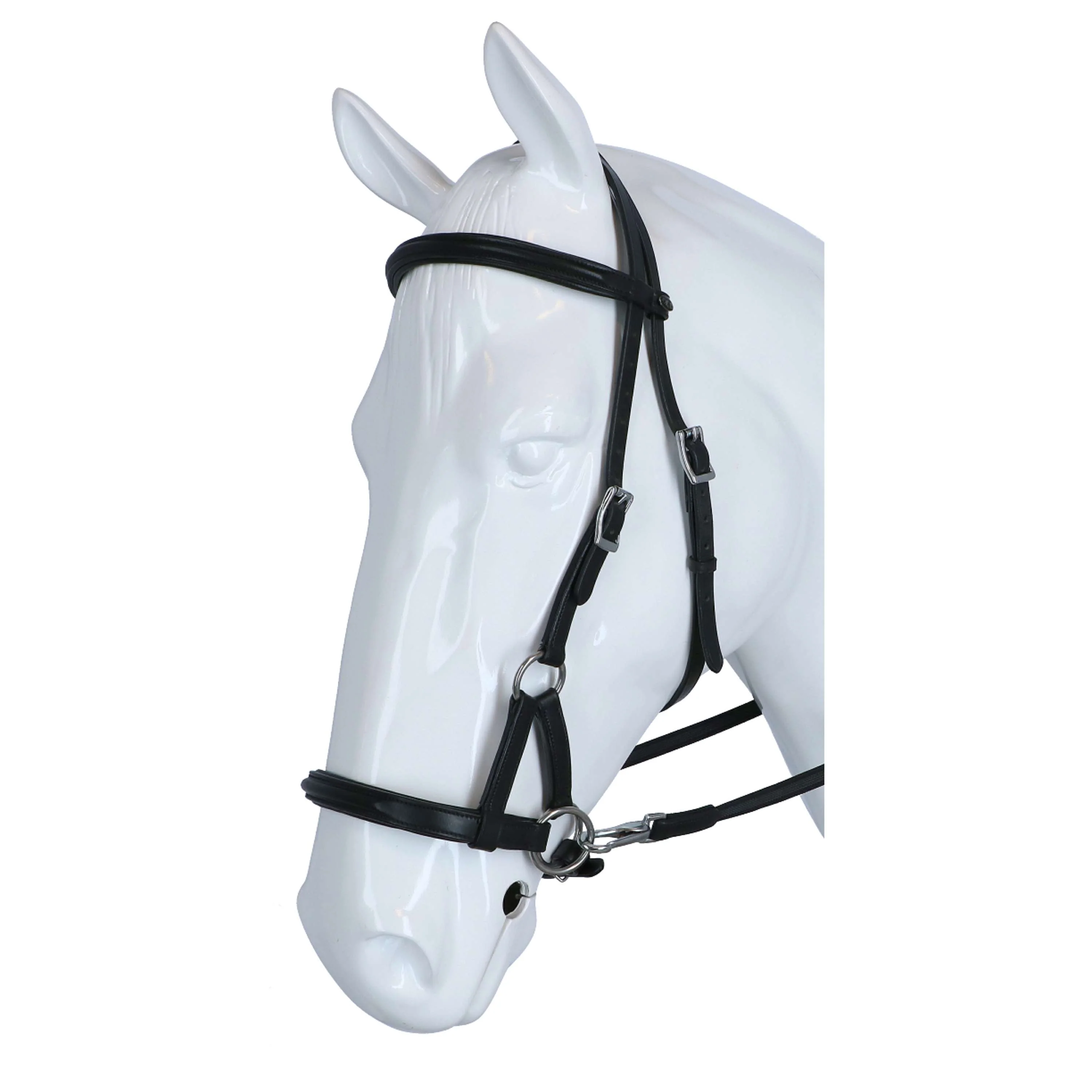 F.R.A. Bridon sans Mors Pardoes Side Pull Noir - Image 2