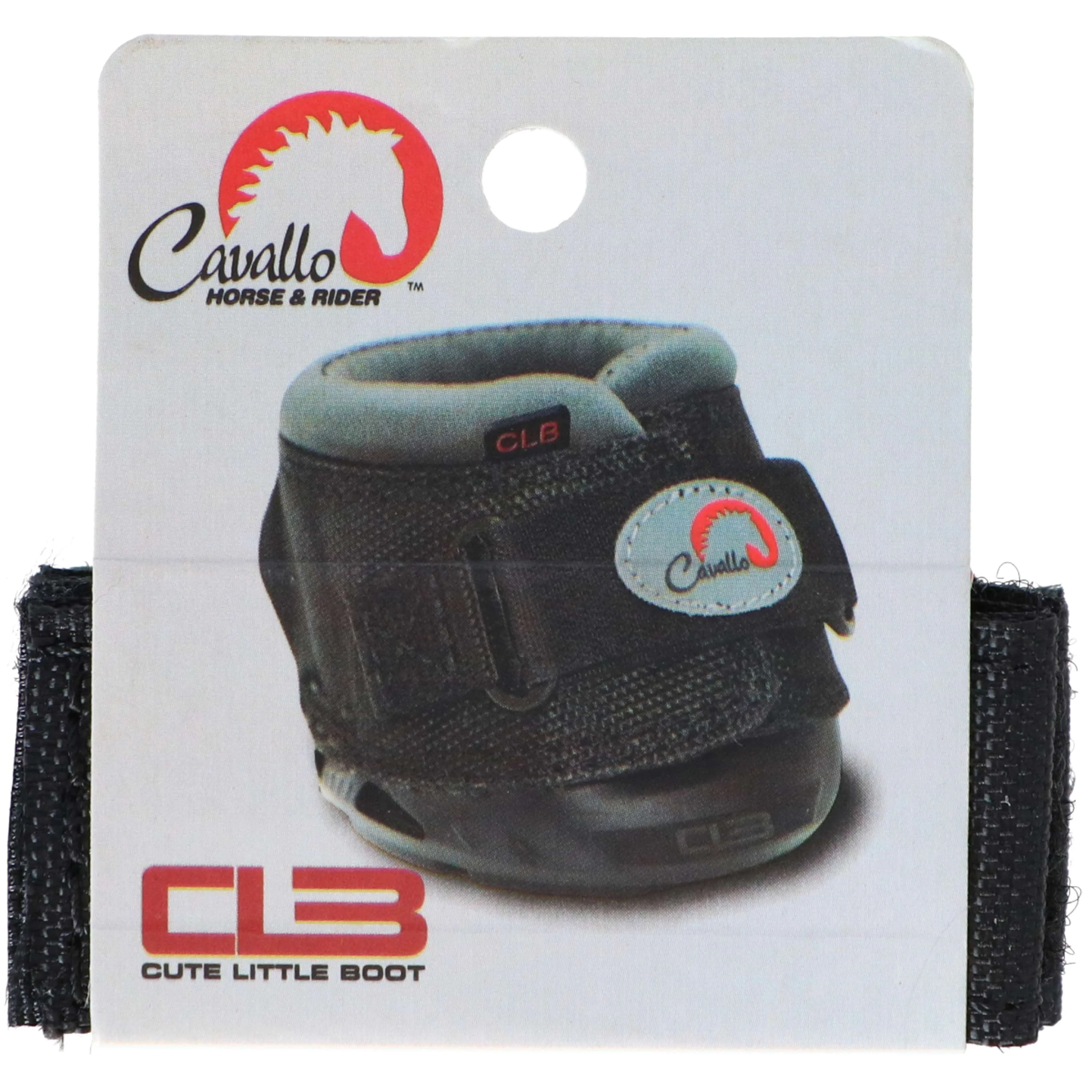 F.R.A. Cavallo Horse & Rider Jeu de Velcro CLB pour Hipposandales Noir - Image 3