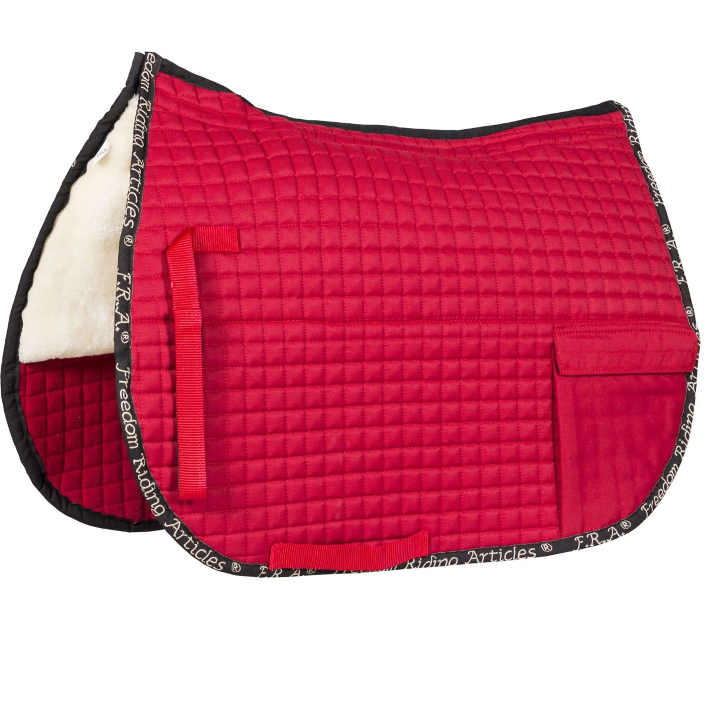 F.R.A. Chabraque Unica avec Poshes pour Selle Pieds nus Rouge - Image 8